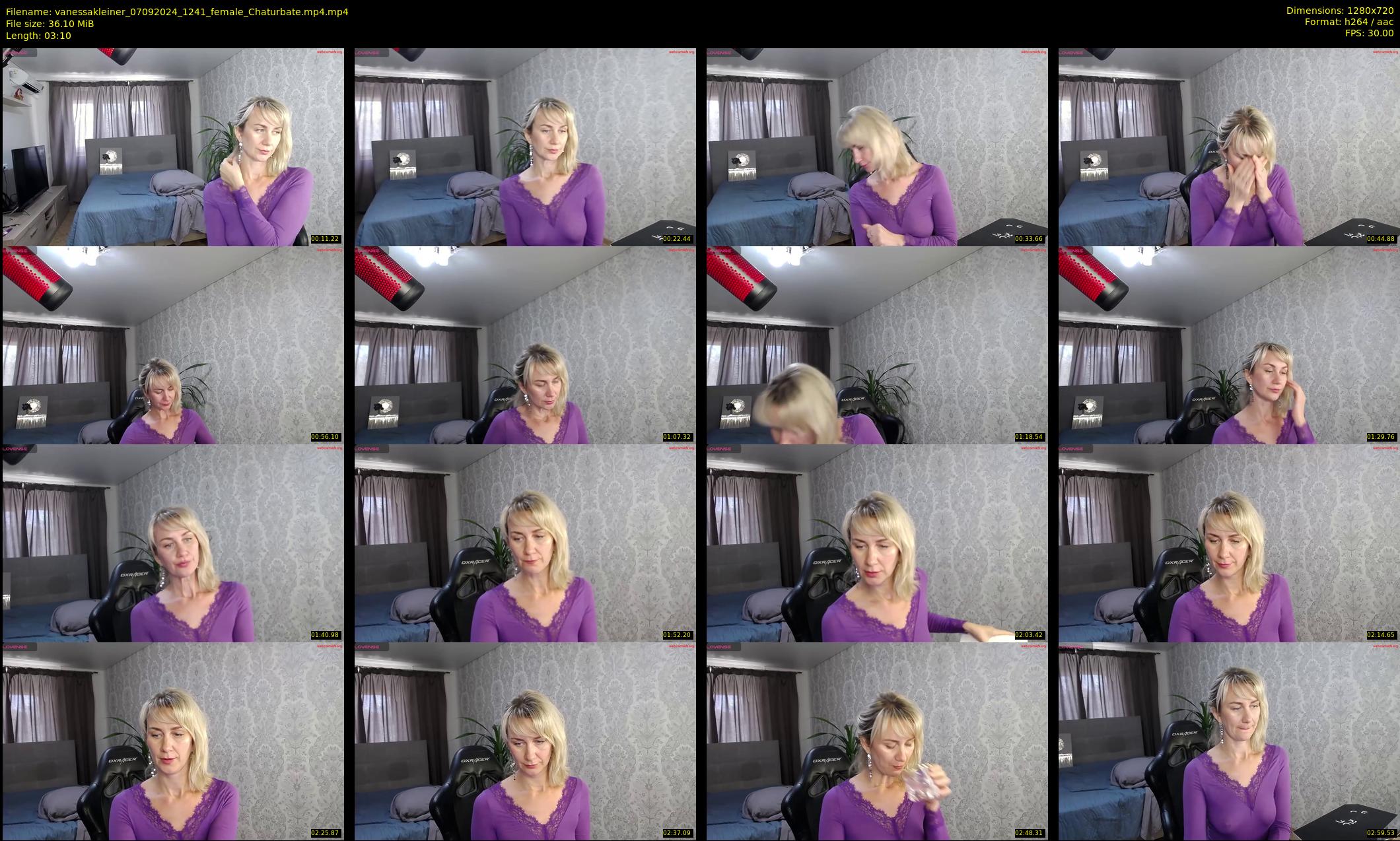vanessakleiner — 4 minute Chaturbate female cam show recording, 720p, Sep 7, 2024