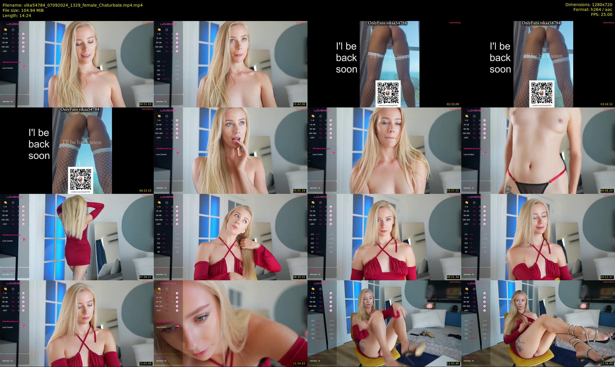 vika54784 — 15 minute Chaturbate female cam show recording, 720p, Sep 7, 2024