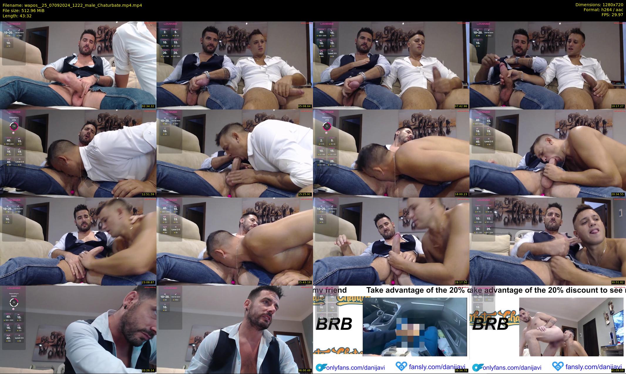 wapos__25 — 44 minute Chaturbate male cam show recording, 720p, Sep 7, 2024
