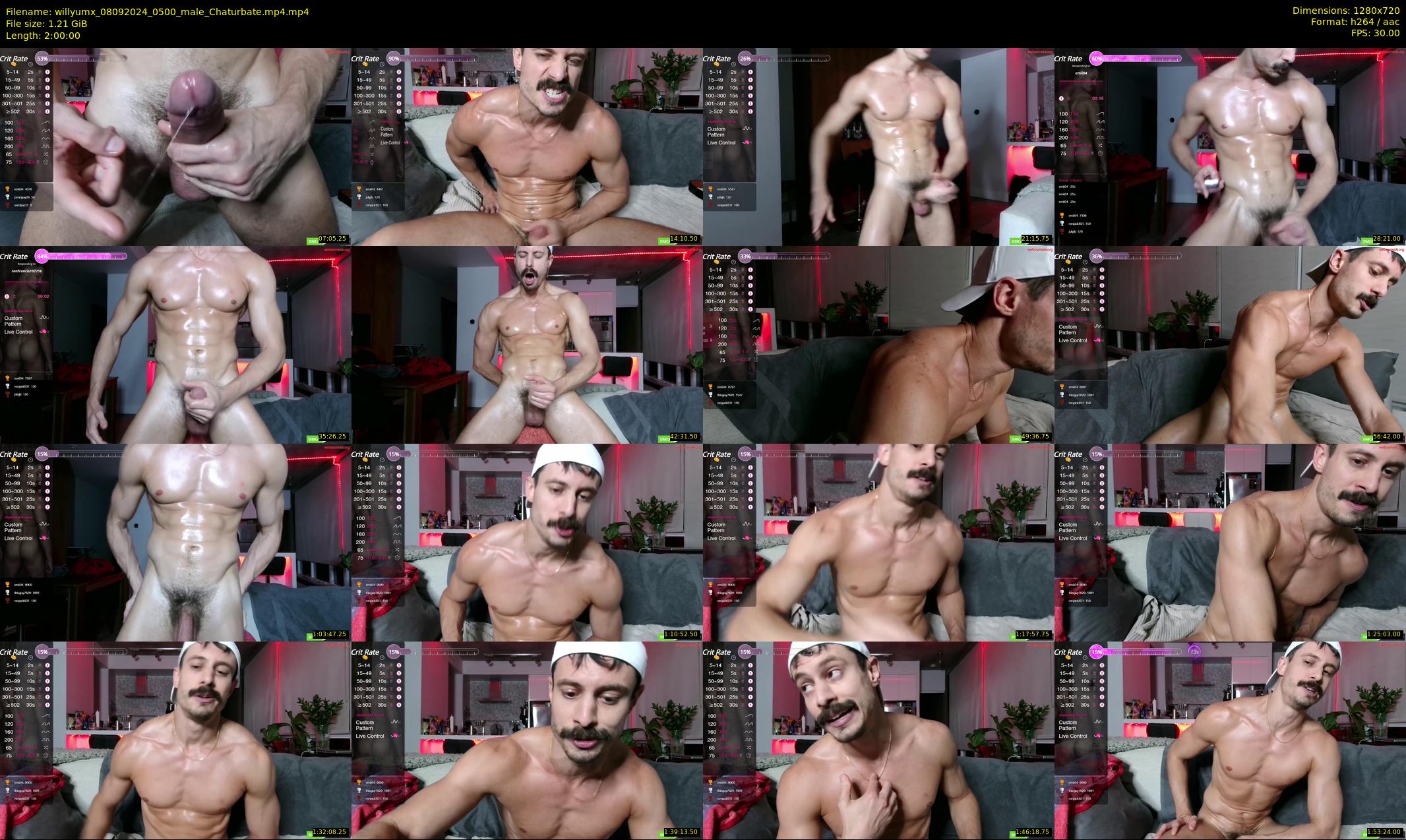 willyumx — 120 minute Chaturbate male cam show recording, 720p, Sep 8, 2024