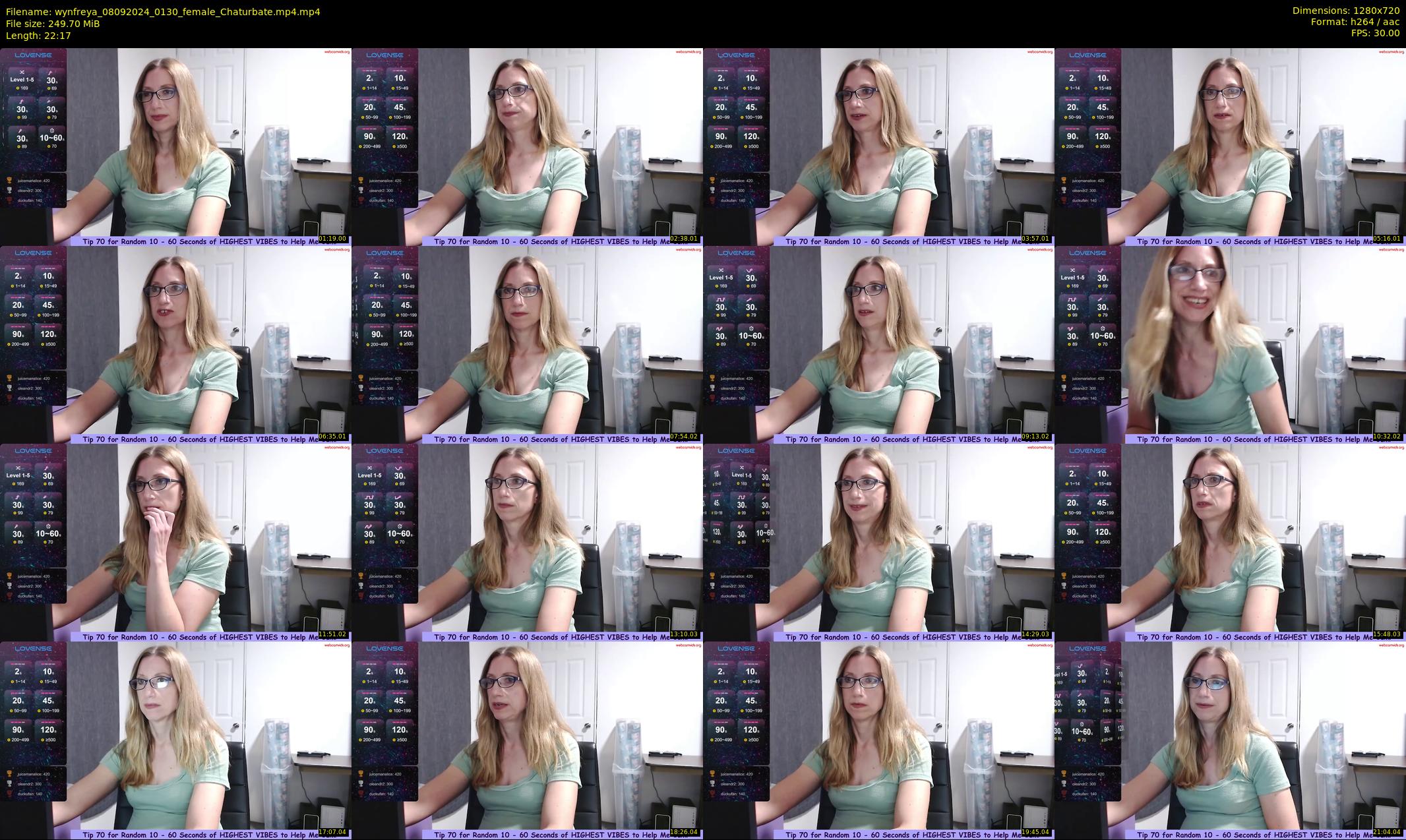 wynfreya — 23 minute Chaturbate female cam show recording, 720p, Sep 8, 2024