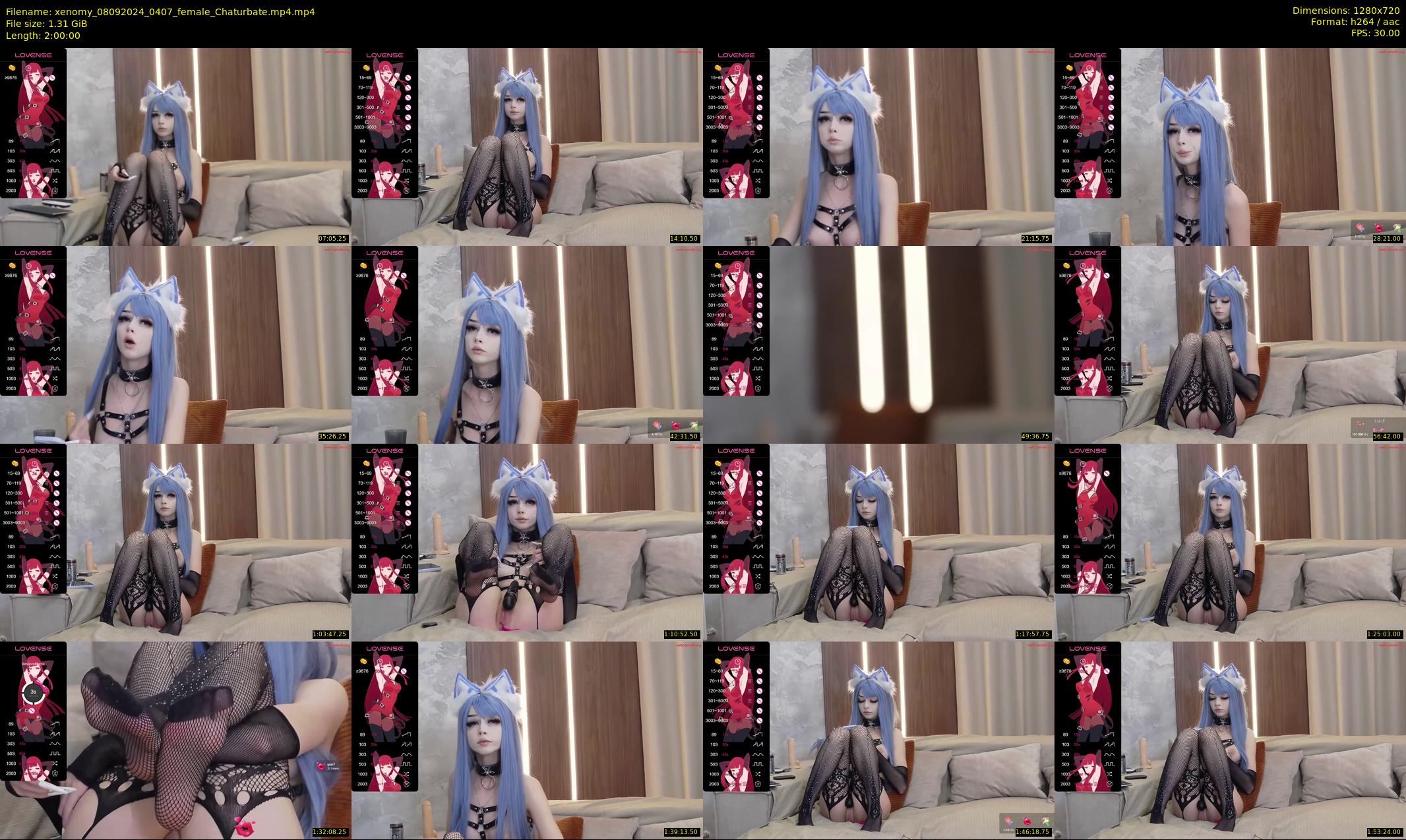 xenomy — 120 minute Chaturbate female cam show recording, 720p, Sep 8, 2024