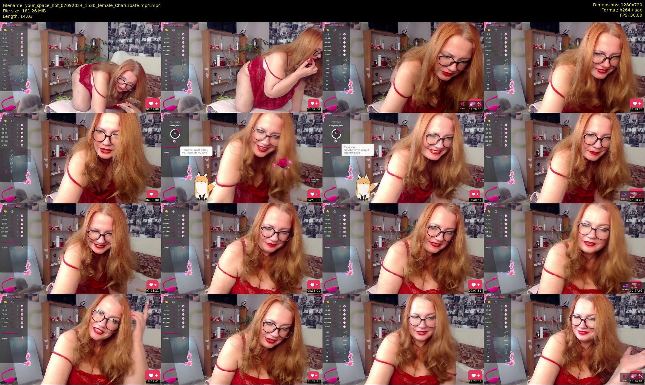 your_space_hot — 15 minute Chaturbate female cam show recording, 720p, Sep 7, 2024