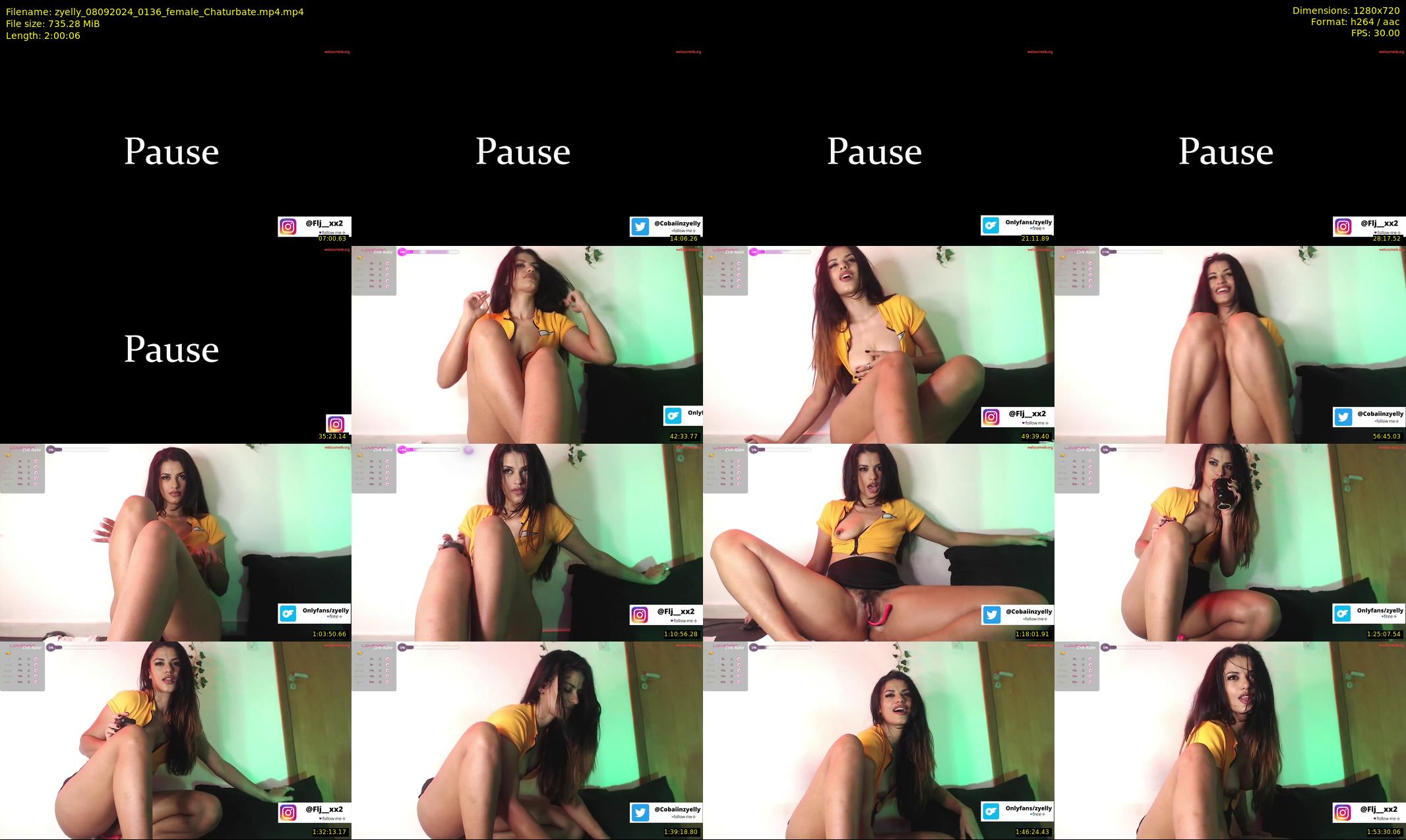 zyelly — 121 minute Chaturbate female cam show recording, 720p, Sep 8, 2024