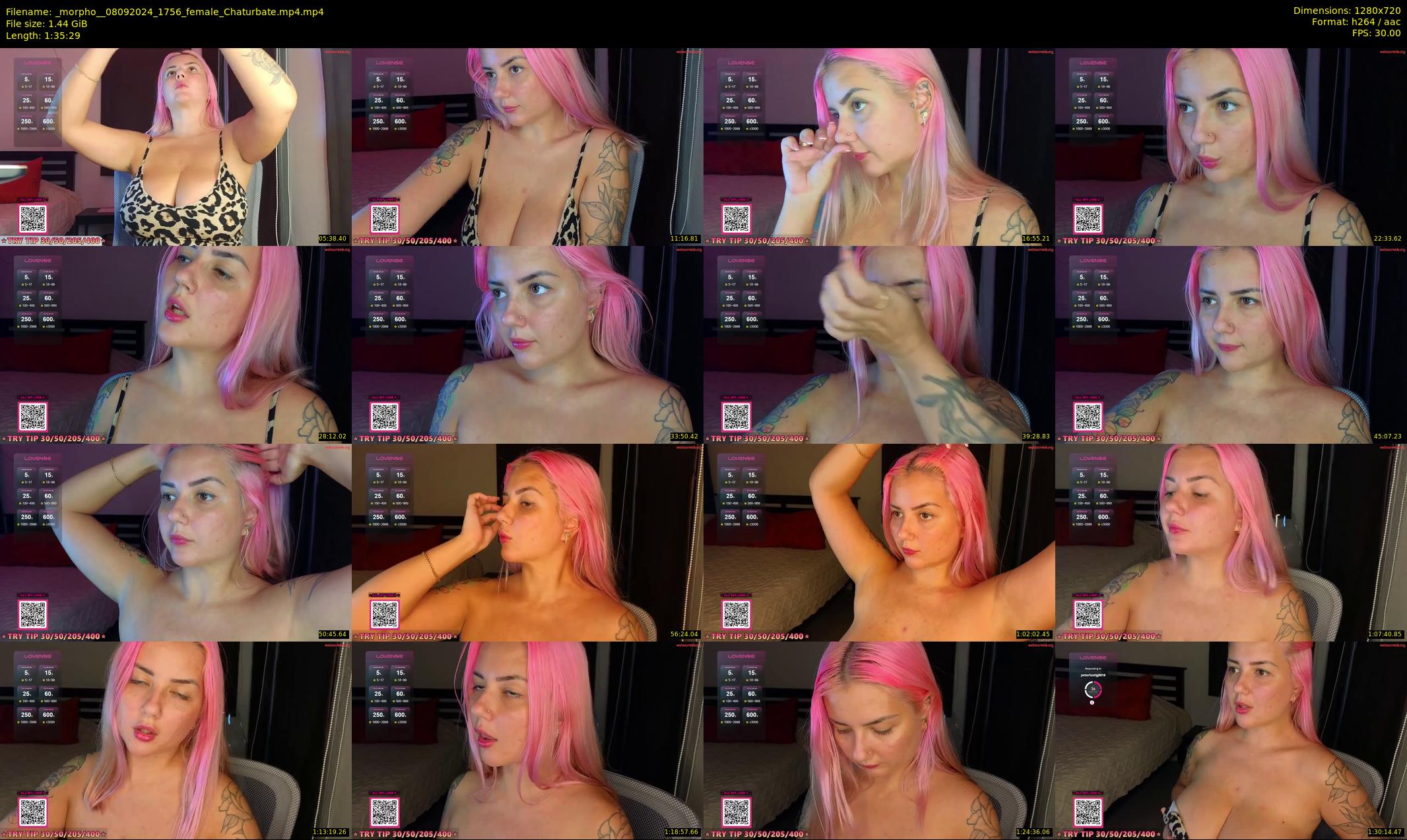 _morpho_ — 96 minute Chaturbate female cam show recording, 720p, Sep 8, 2024