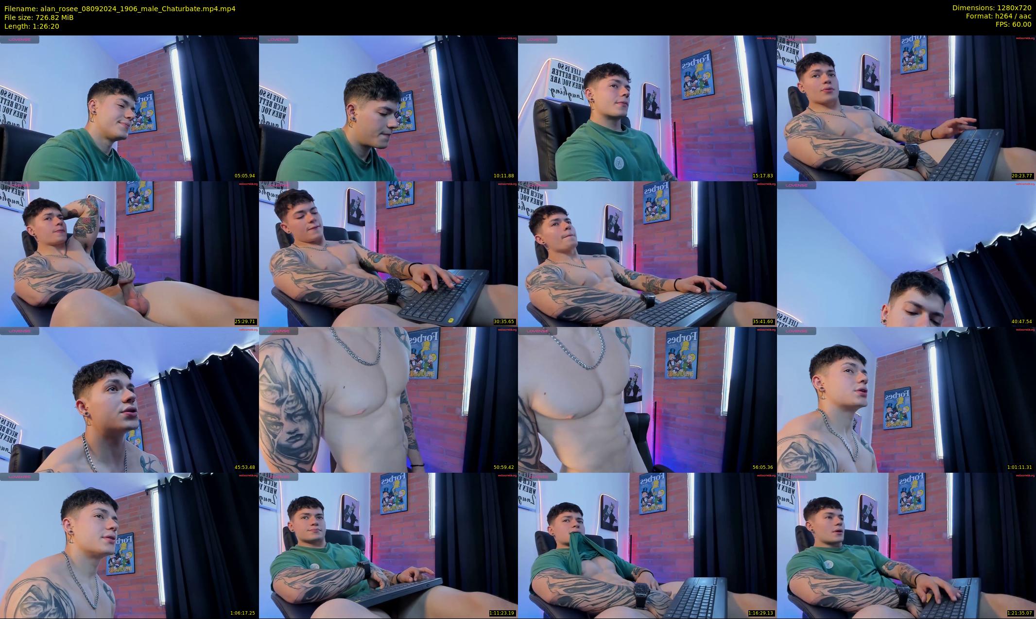 alan_rosee — 87 minute Chaturbate male cam show recording, 720p, Sep 8, 2024