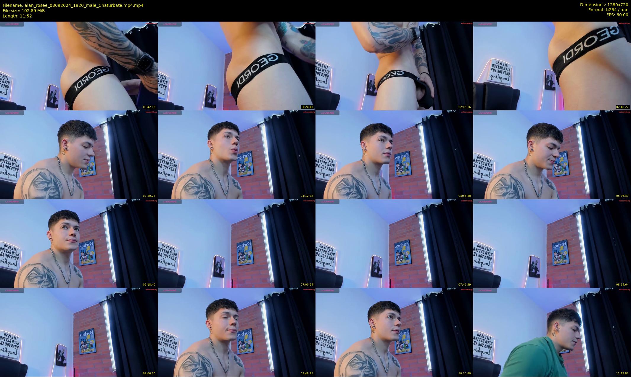 alan_rosee — 12 minute Chaturbate male cam show recording, 720p, Sep 8, 2024