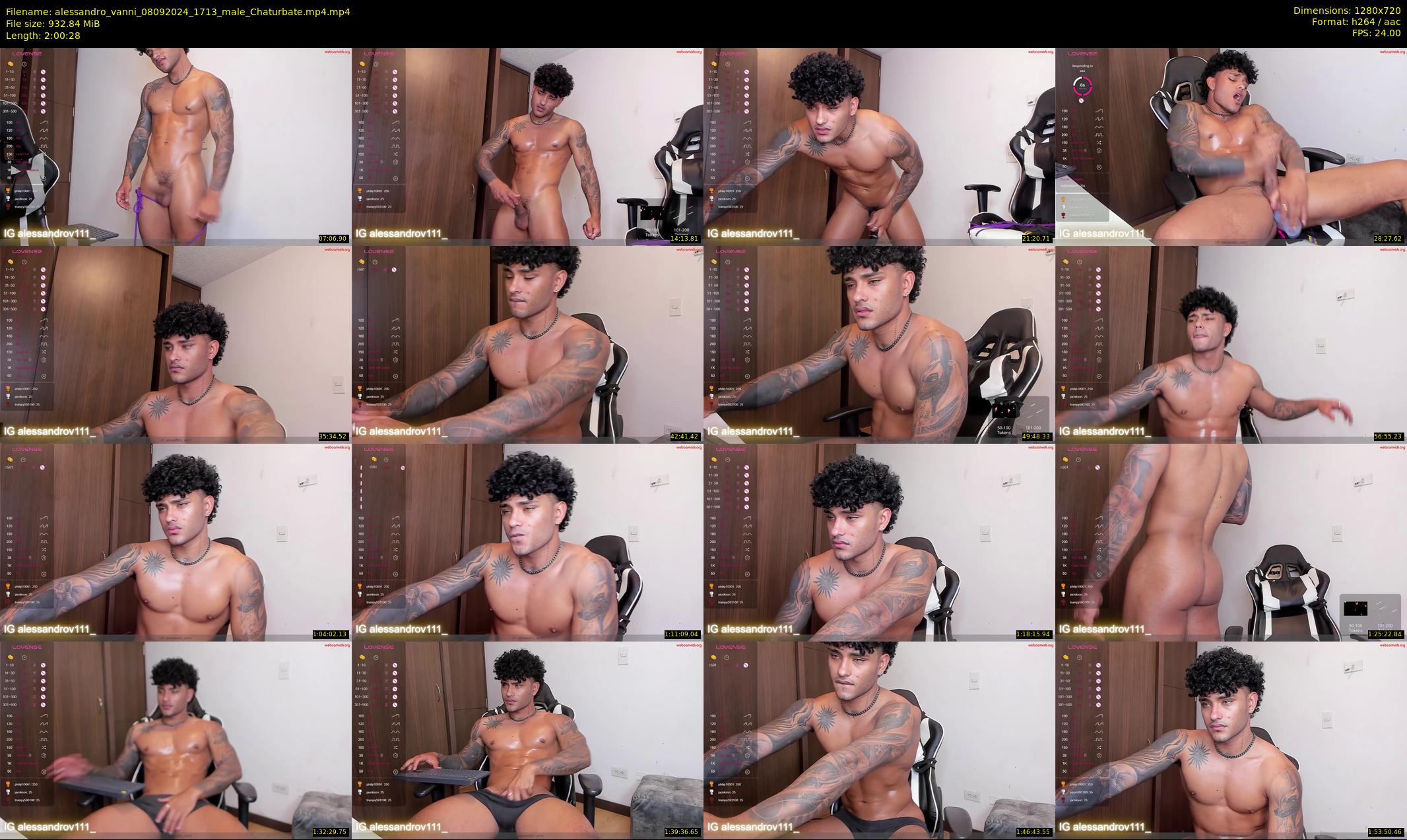 alessandro_vanni — 121 minute Chaturbate male cam show recording, 720p, Sep 8, 2024