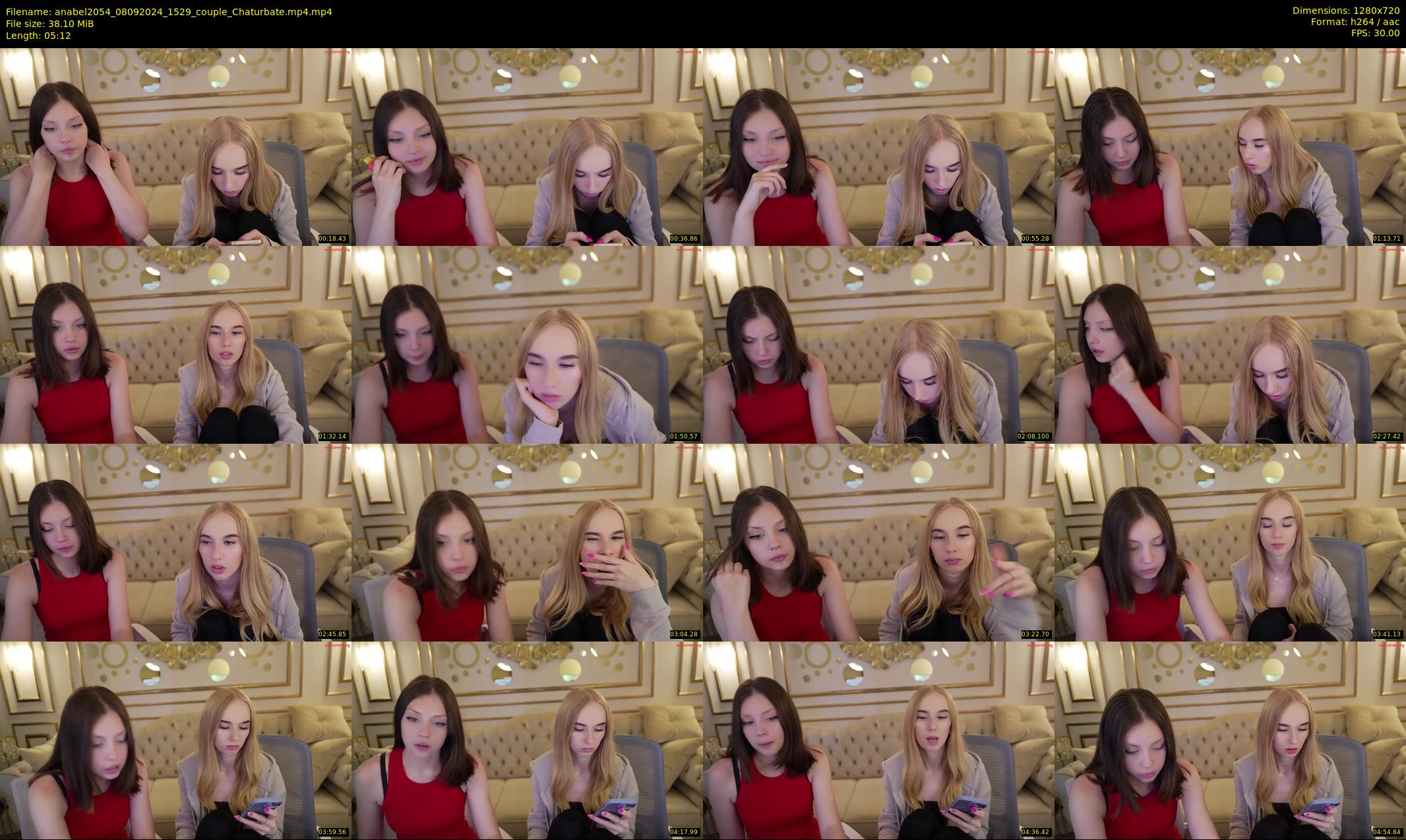 anabel2054 — 6 minute Chaturbate female cam show recording, 720p, Sep 8, 2024
