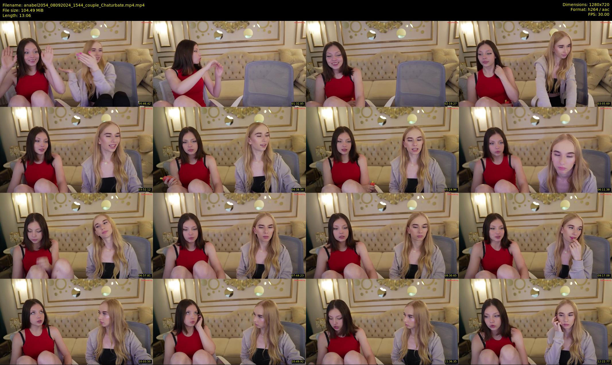 anabel2054 — 14 minute Chaturbate female cam show recording, 720p, Sep 8, 2024