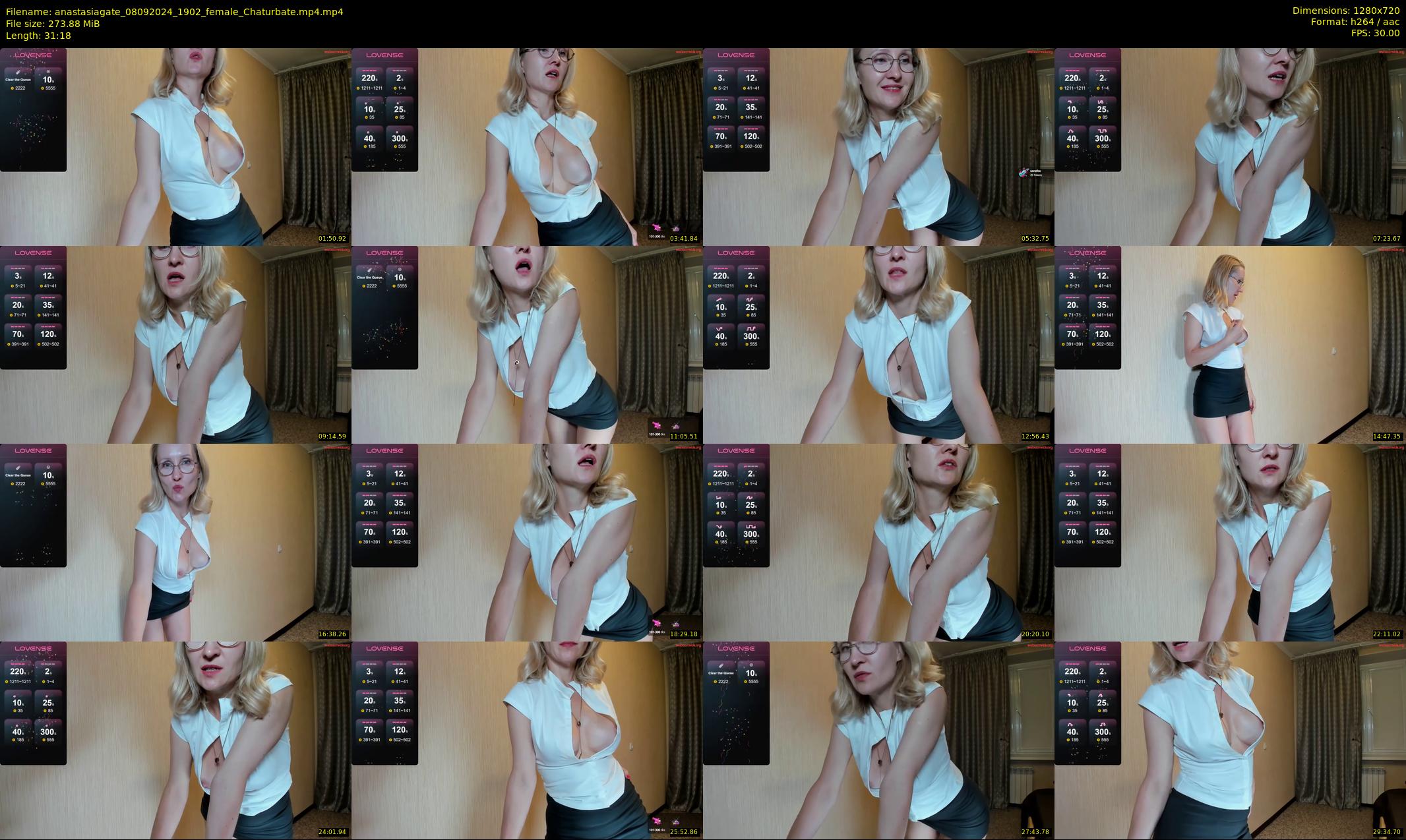anastasiagate — 32 minute Chaturbate female cam show recording, 720p, Sep 8, 2024