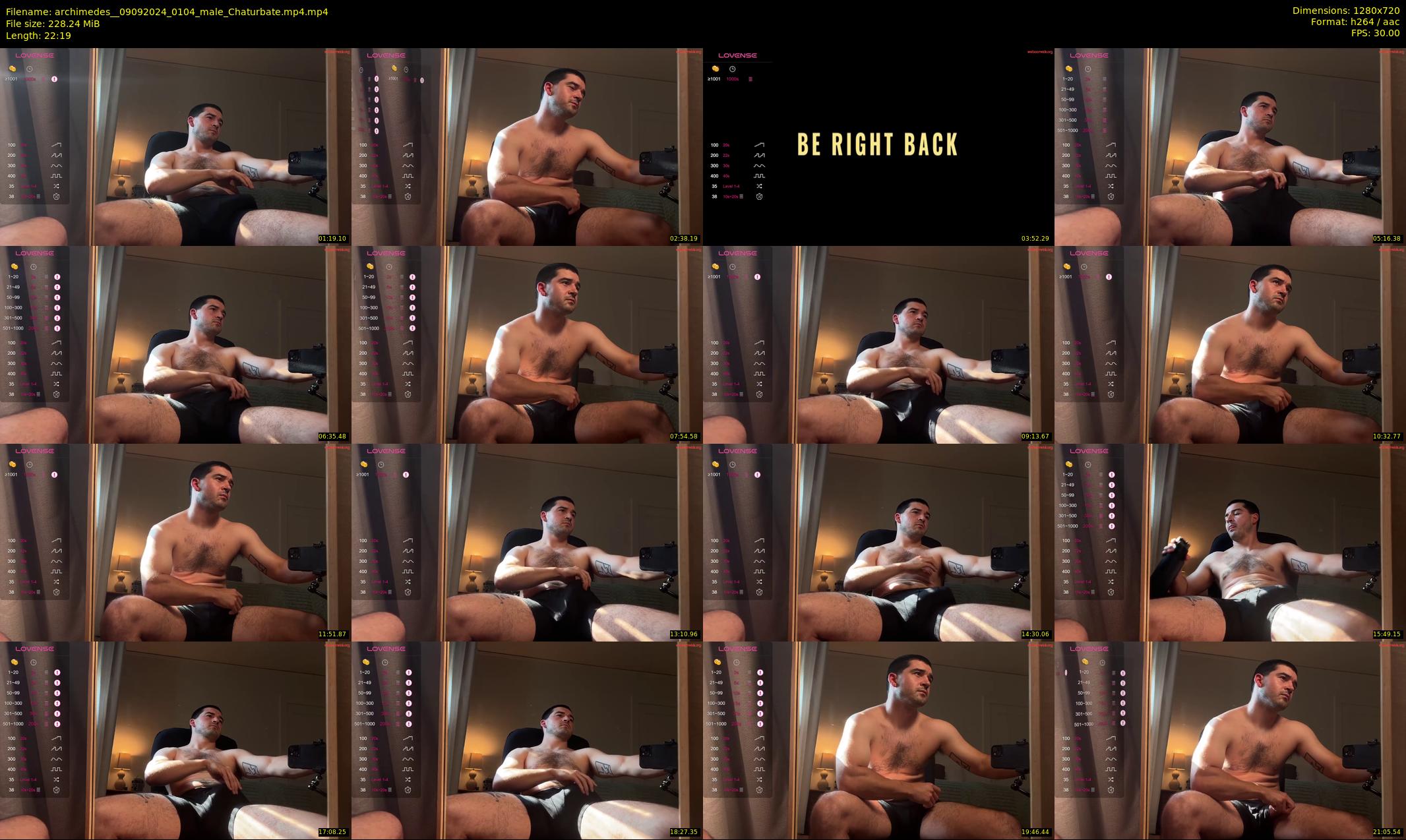 archimedes_ — 23 minute Chaturbate male cam show recording, 720p, Sep 9, 2024