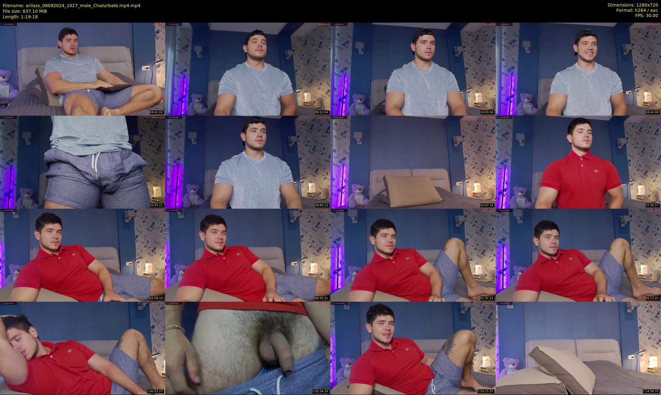 arilass — 80 minute Chaturbate male cam show recording, 720p, Sep 8, 2024
