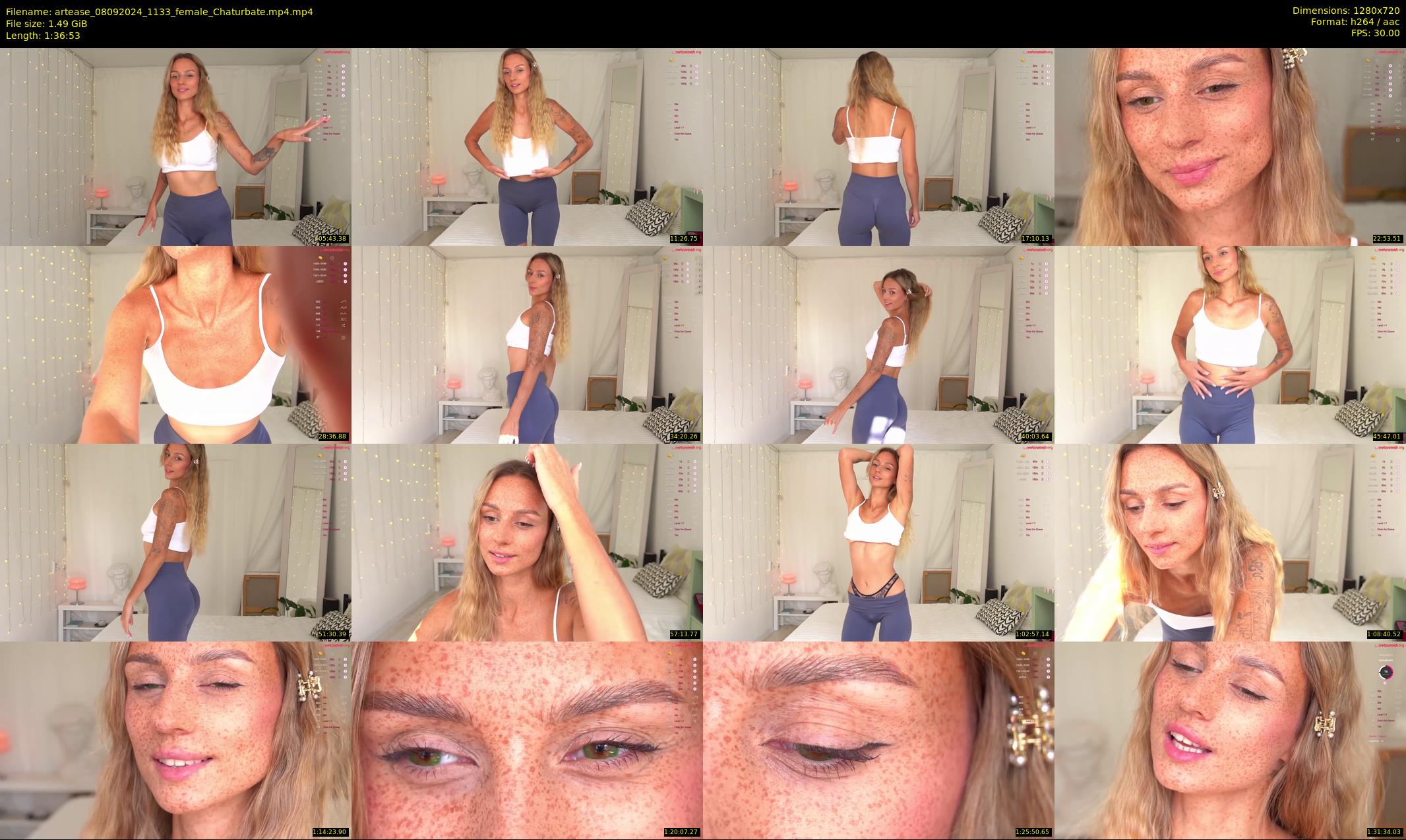 artease — 97 minute Chaturbate female cam show recording, 720p, Sep 8, 2024