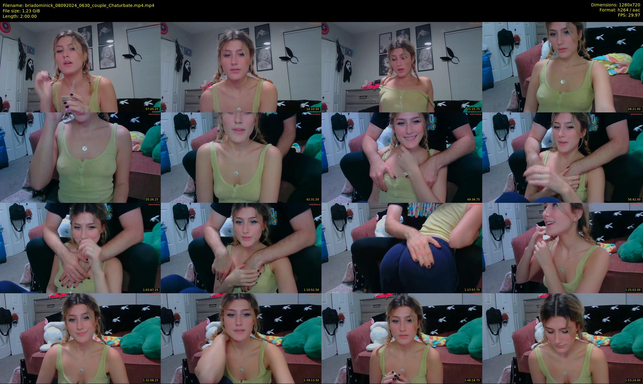 briadominick — 120 minute Chaturbate couple cam show recording, 720p, Sep 8, 2024