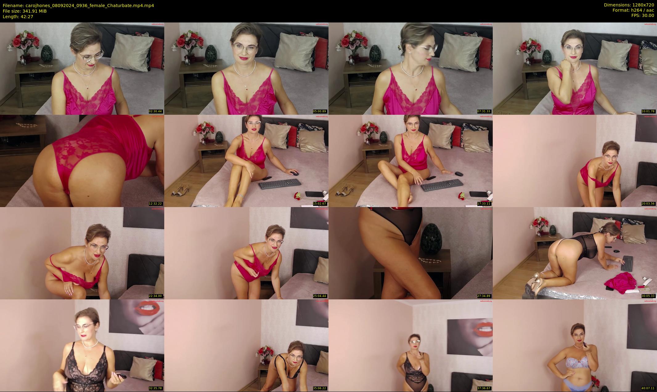 carojhones — 43 minute Chaturbate female cam show recording, 720p, Sep 8, 2024