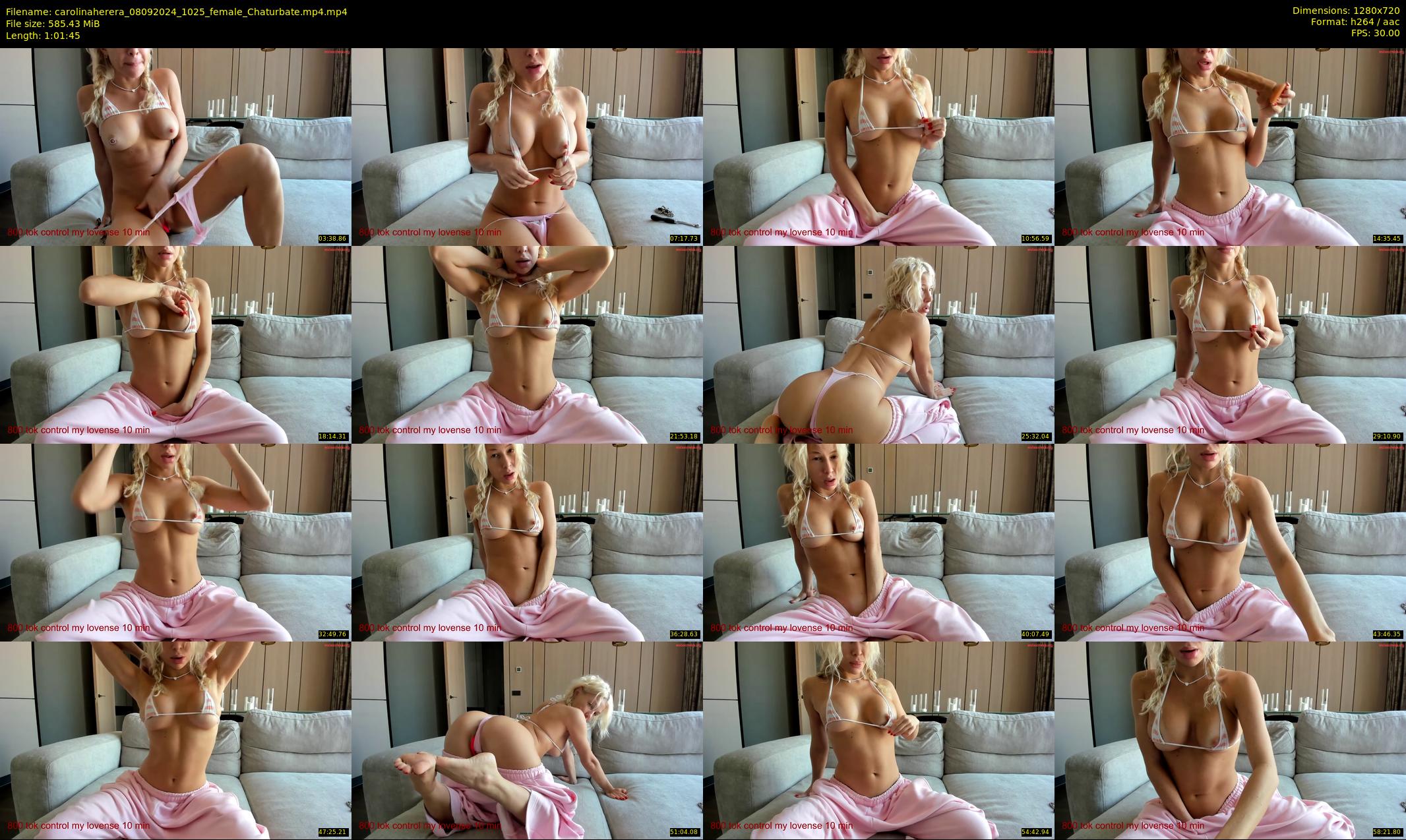 carolinaherera — 62 minute Chaturbate female cam show recording, 720p, Sep 8, 2024