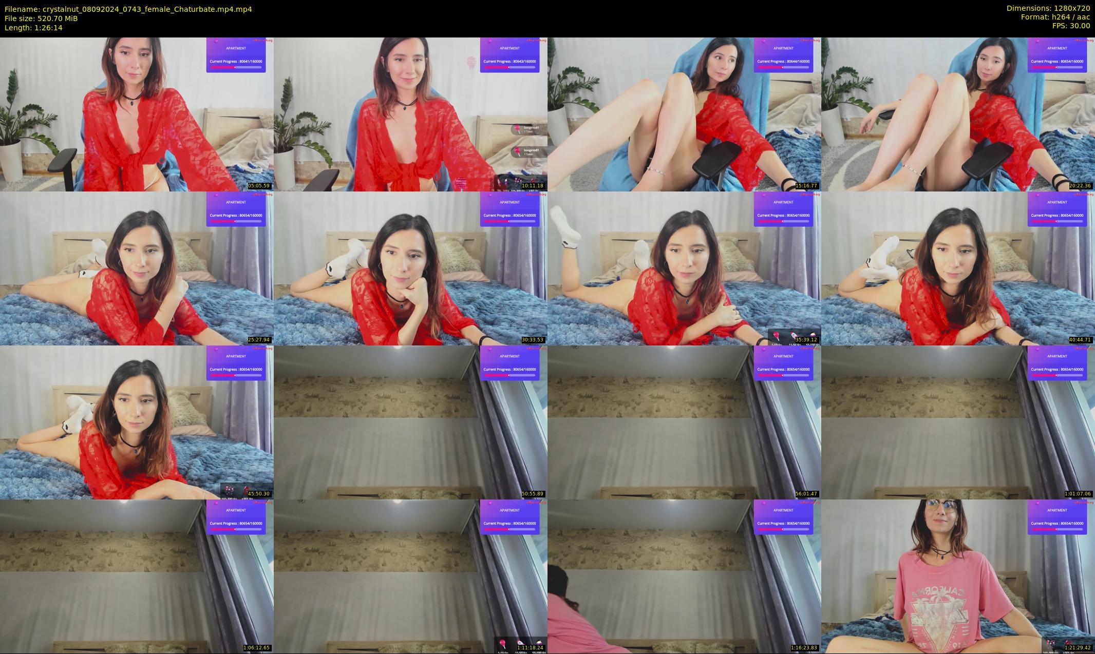 crystalnut — 87 minute Chaturbate female cam show recording, 720p, Sep 8, 2024