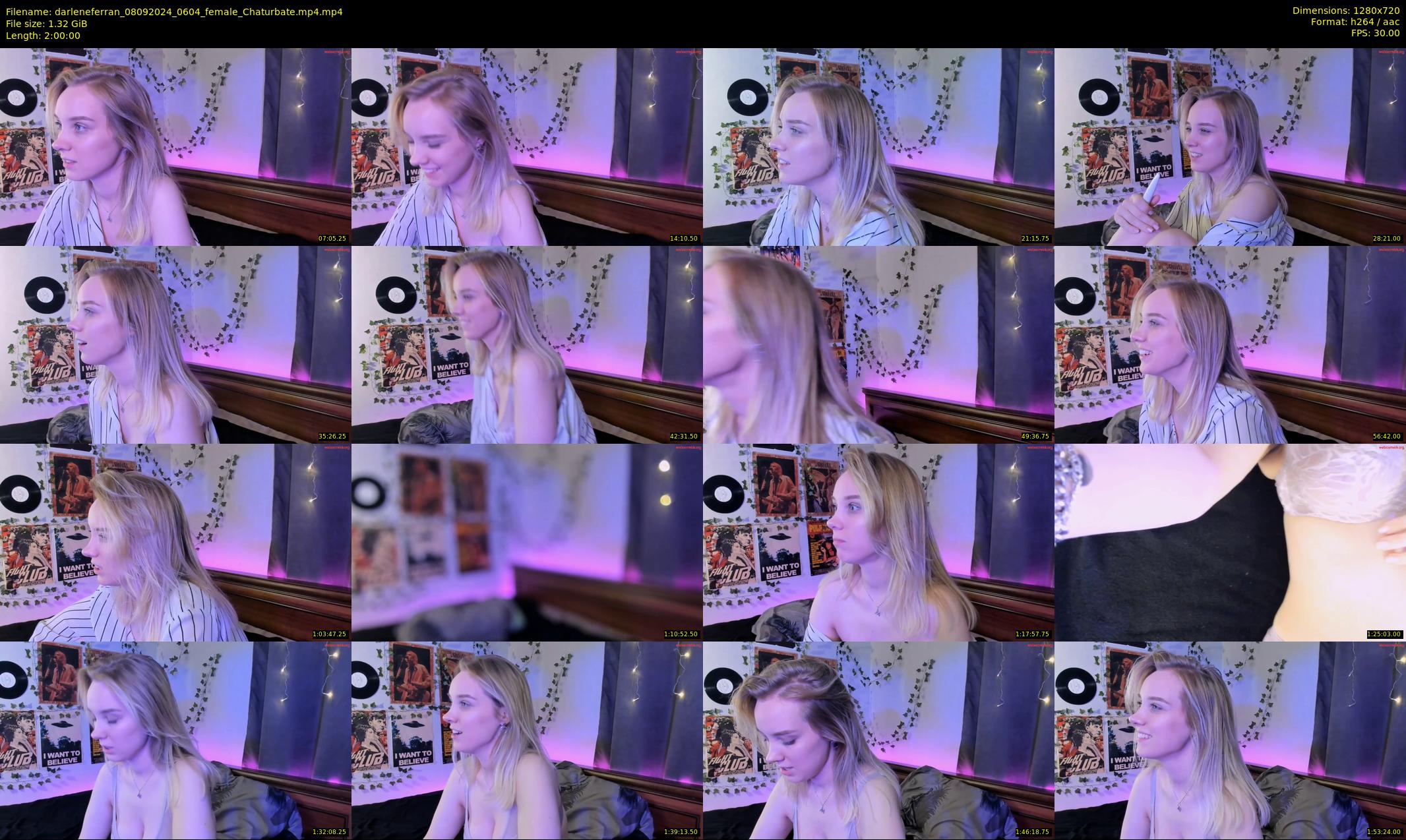 darleneferran — 120 minute Chaturbate female cam show recording, 720p, Sep 8, 2024
