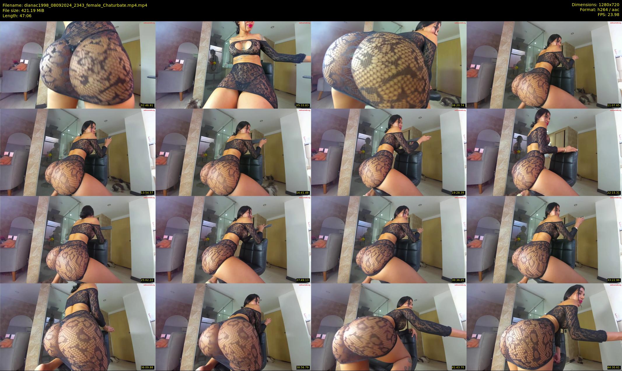 dianac1998 — 48 minute Chaturbate female cam show recording, 720p, Sep 8, 2024