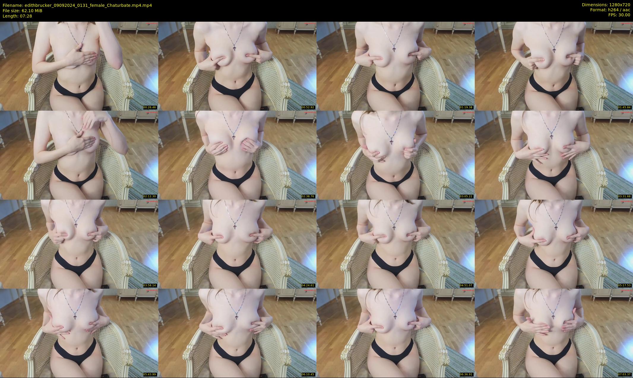 edithbrucker — 8 minute Chaturbate female cam show recording, 720p, Sep 9, 2024