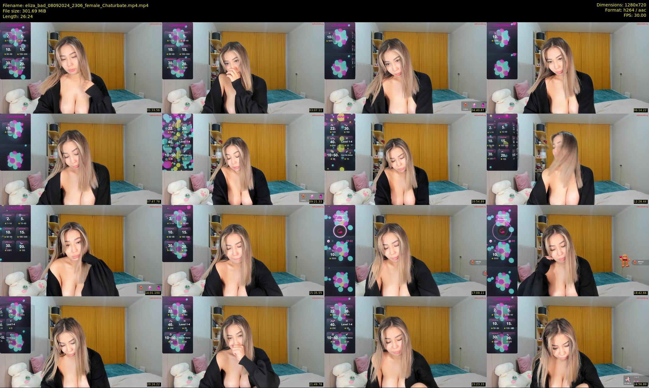 eliza_bad — 27 minute Chaturbate female cam show recording, 720p, Sep 8, 2024
