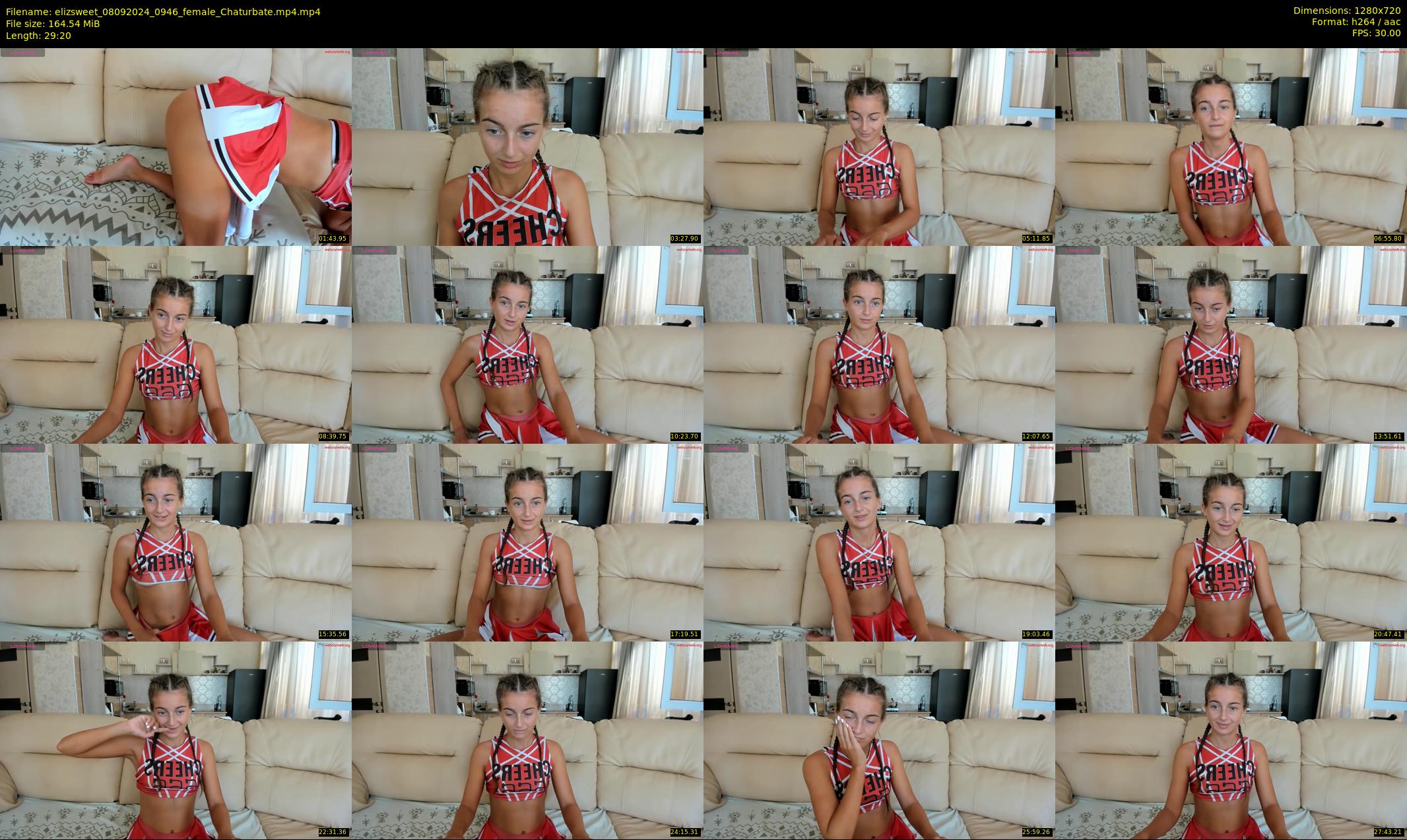 elizsweet — 30 minute Chaturbate female cam show recording, 720p, Sep 8, 2024