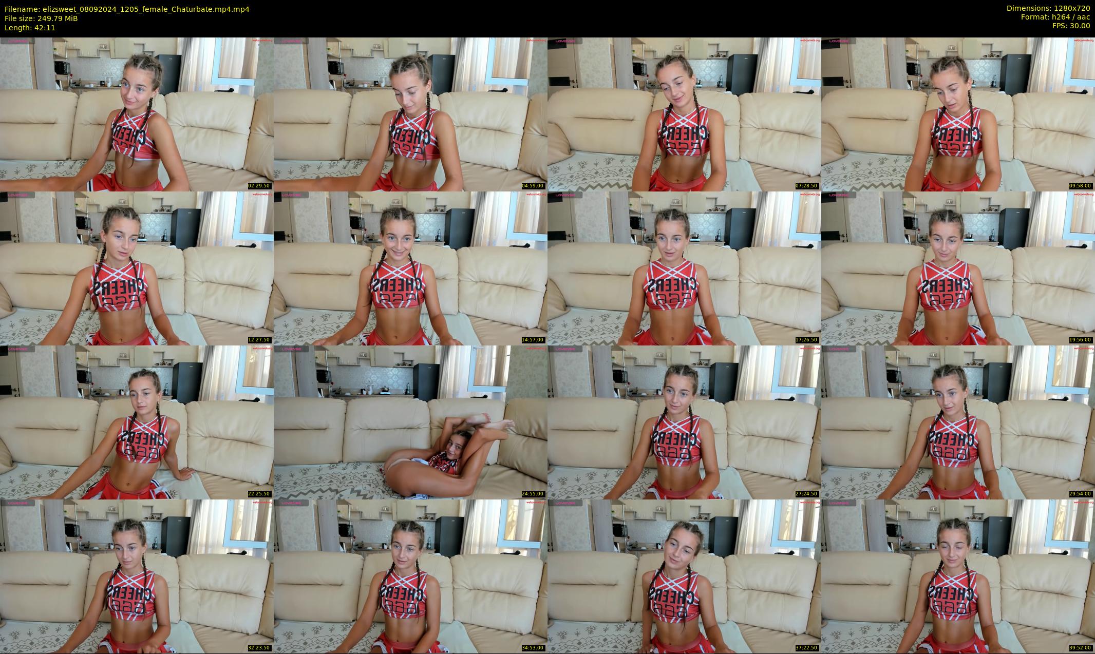 elizsweet — 43 minute Chaturbate female cam show recording, 720p, Sep 8, 2024