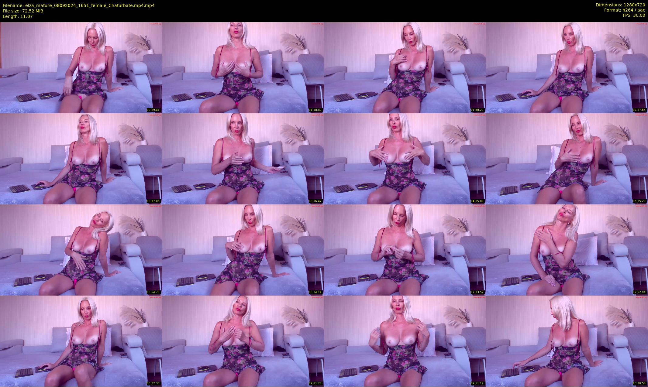 elza_mature — 12 minute Chaturbate female cam show recording, 720p, Sep 8, 2024
