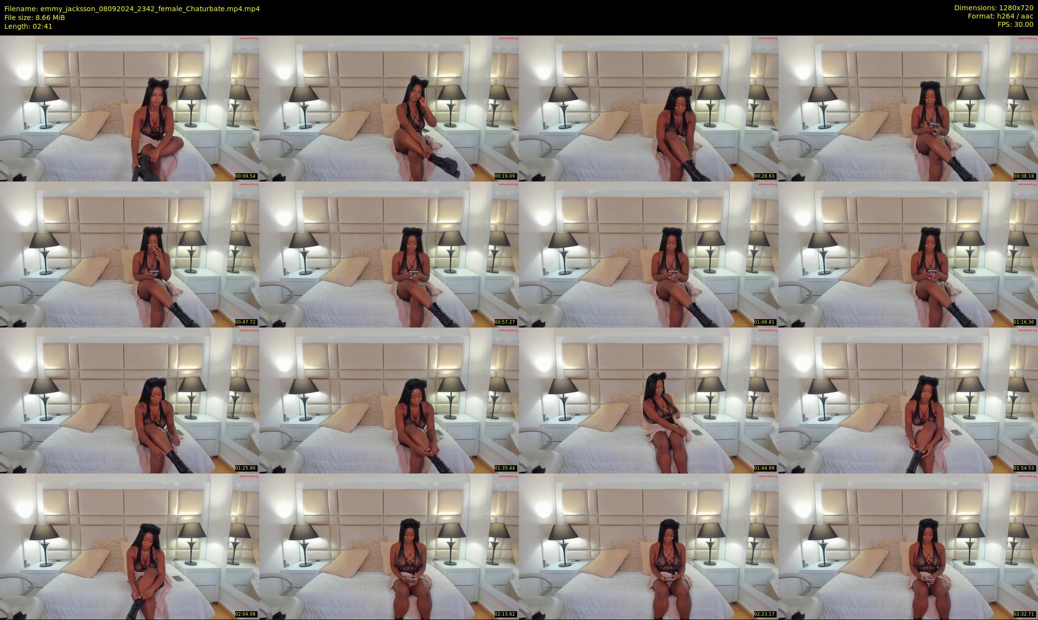 emmy_jacksson — 3 minute Chaturbate female cam show recording, 720p, Sep 8, 2024