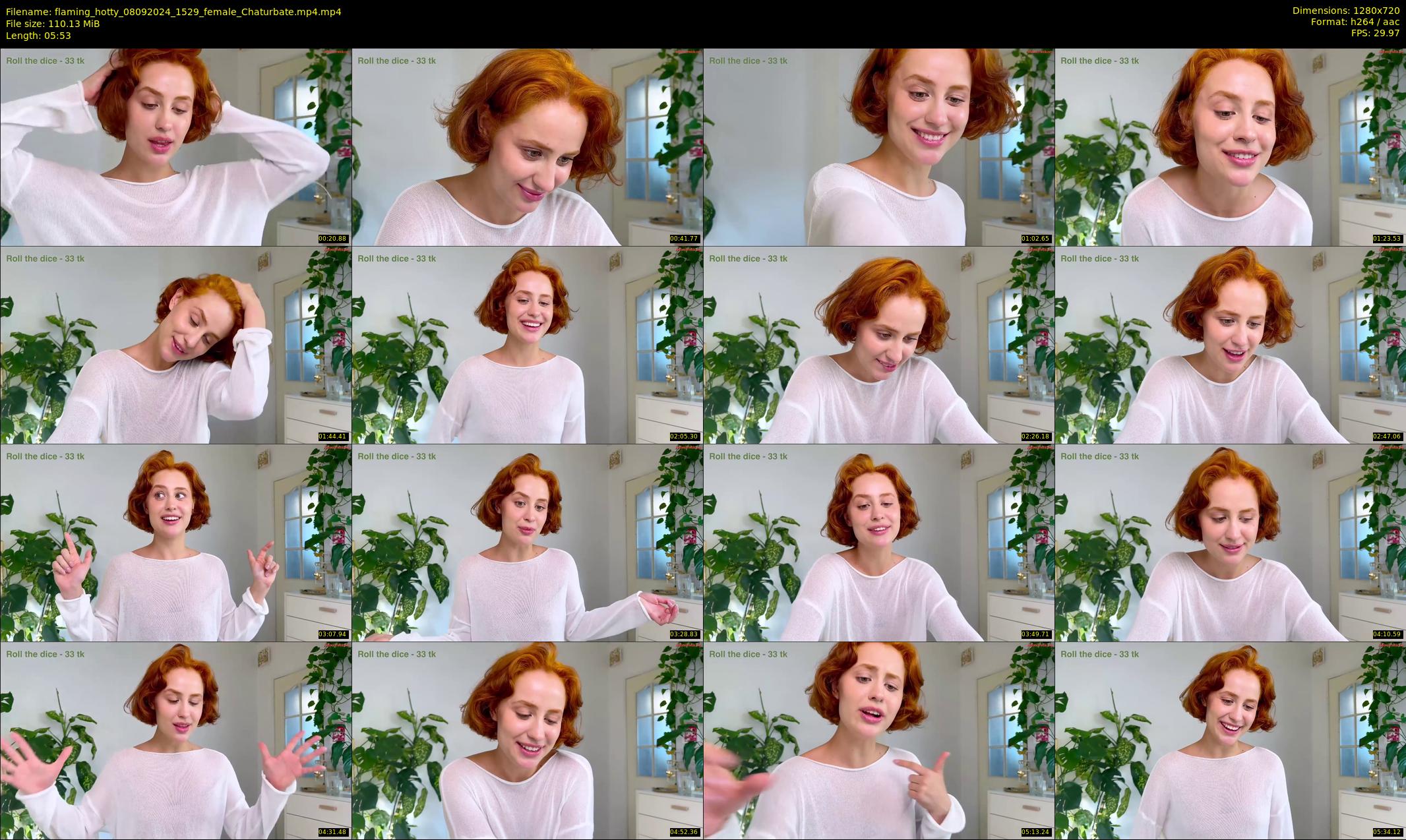 flaming_hotty — 6 minute Chaturbate female cam show recording, 720p, Sep 8, 2024