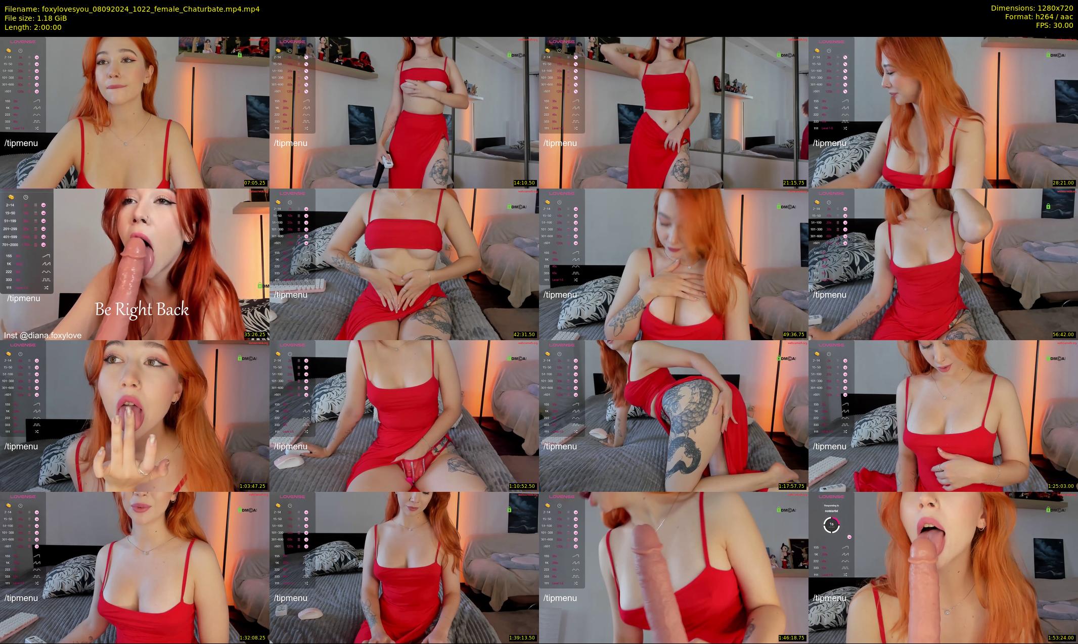 foxylovesyou — 120 minute Chaturbate female cam show recording, 720p, Sep 8, 2024