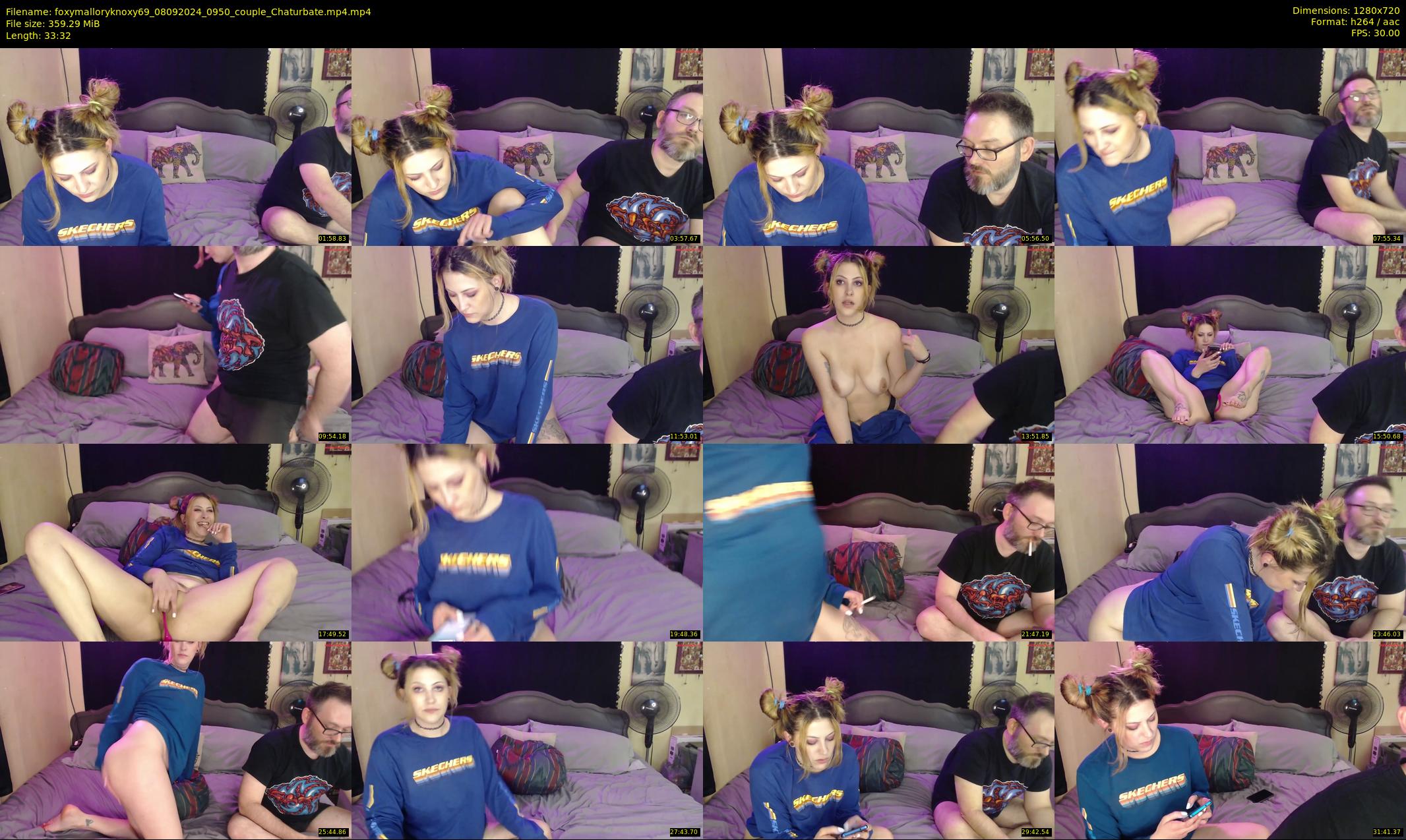 foxymalloryknoxy69 — 34 minute Chaturbate couple cam show recording, 720p, Sep 8, 2024
