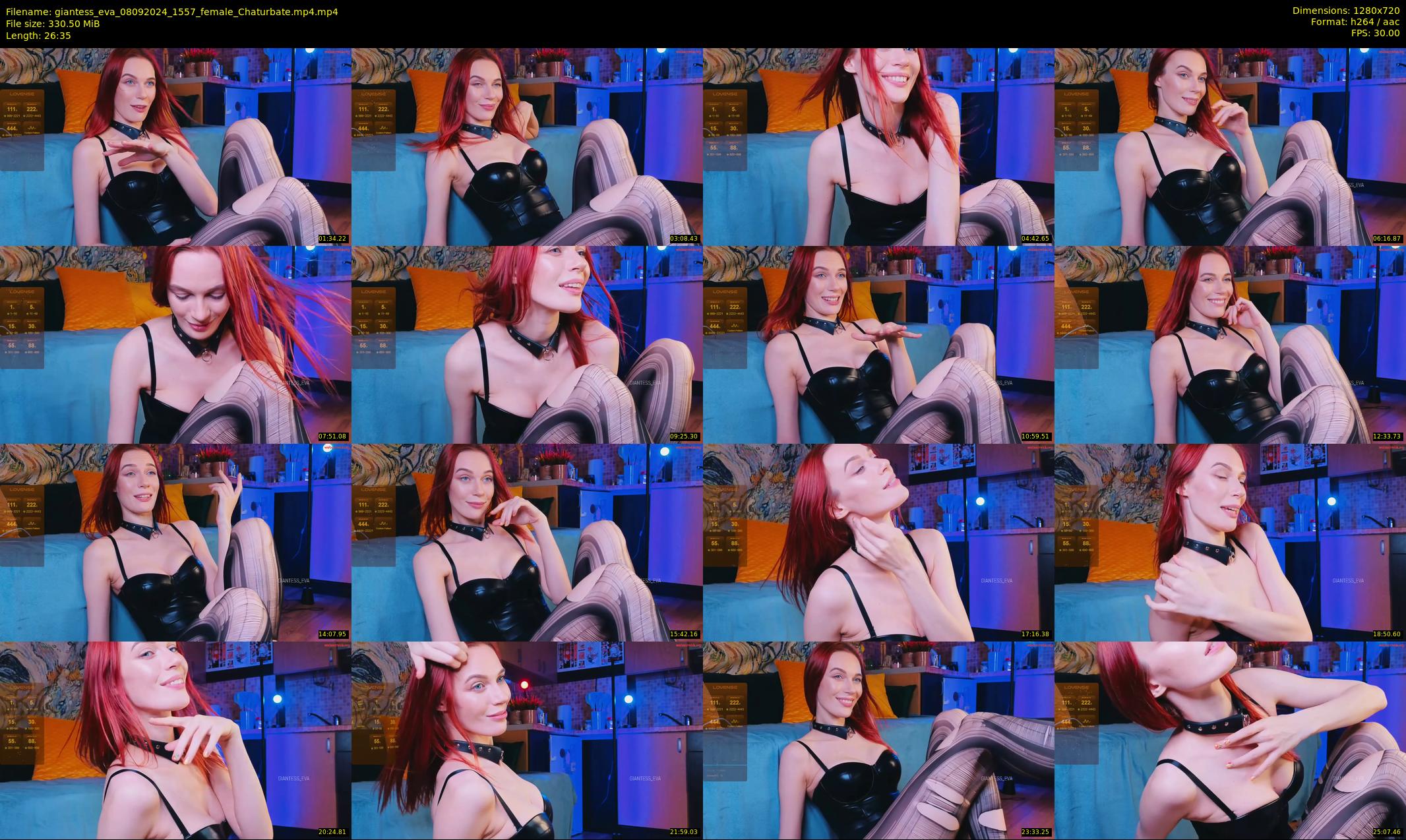 giantess_eva — 27 minute Chaturbate female cam show recording, 720p, Sep 8, 2024