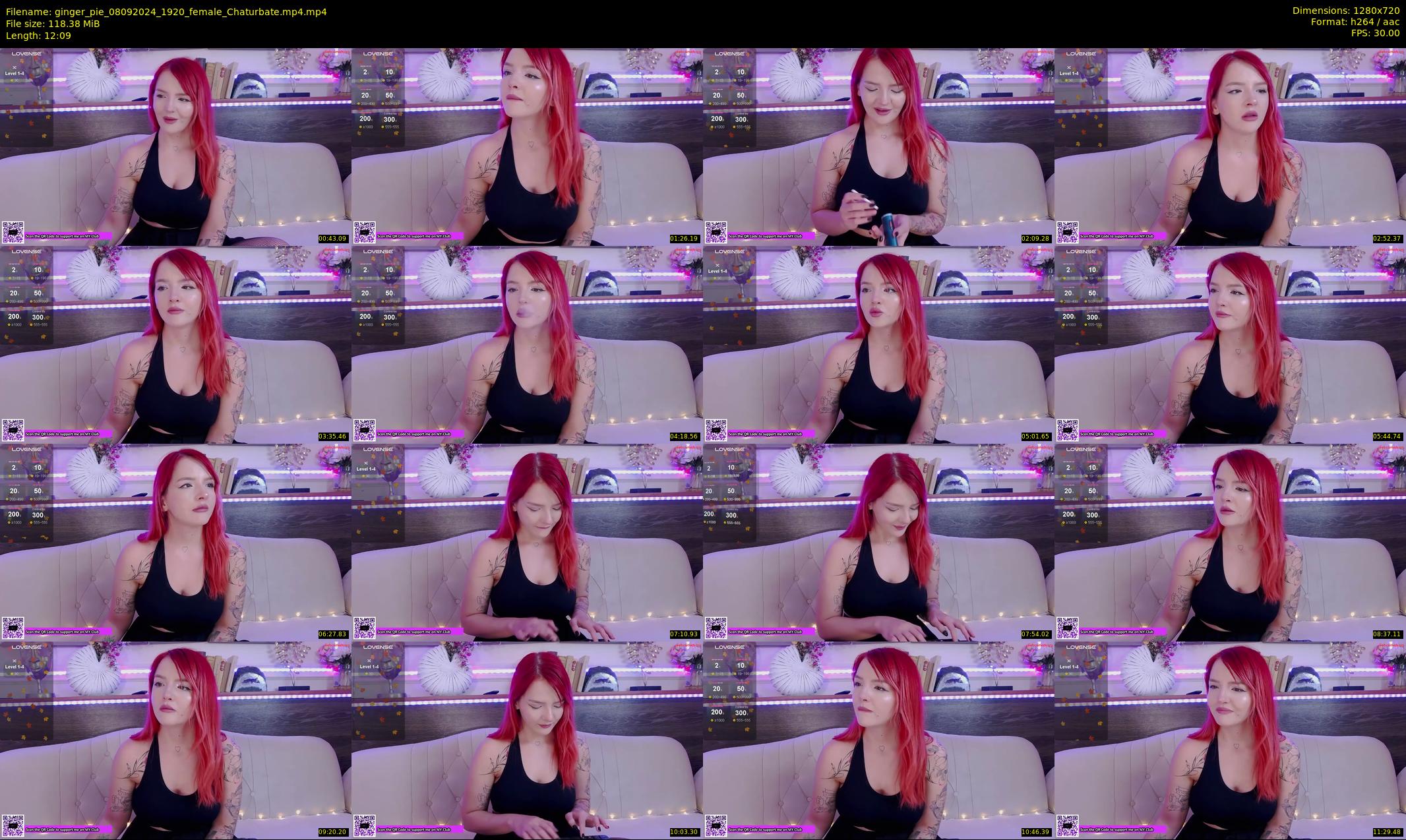 ginger_pie — 13 minute Chaturbate female cam show recording, 720p, Sep 8, 2024
