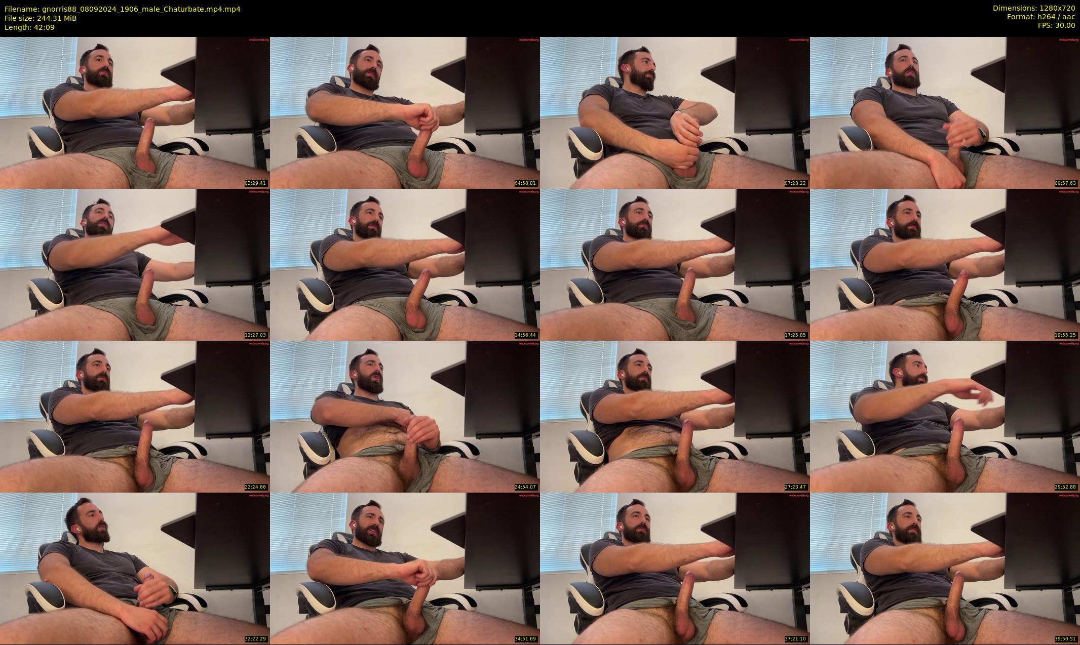 gnorris88 — 43 minute Chaturbate male cam show recording, 720p, Sep 8, 2024