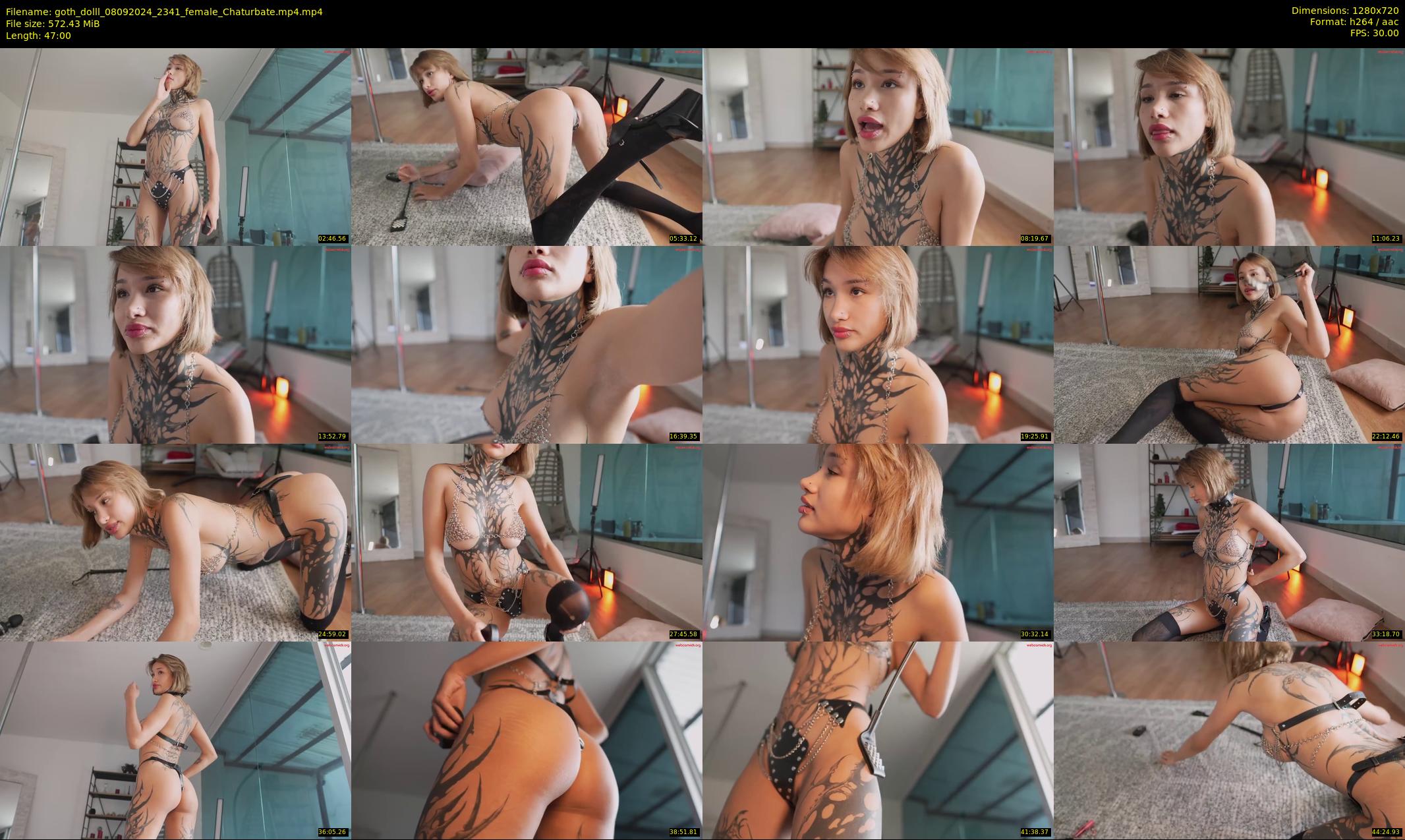 goth_dolll — 47 minute Chaturbate female cam show recording, 720p, Sep 8, 2024