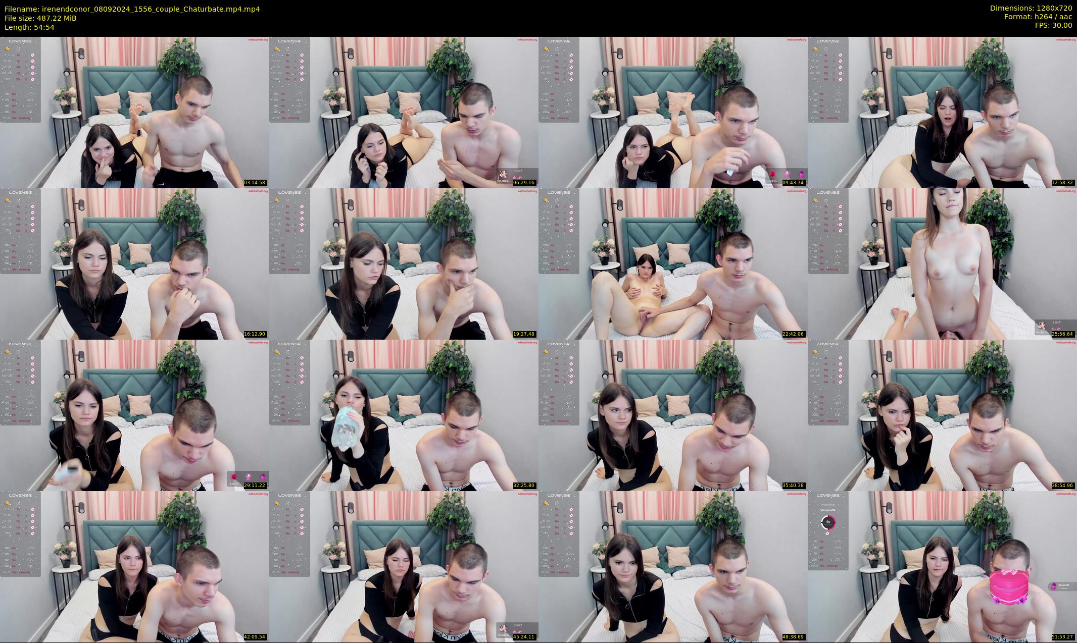 irenendconor — 55 minute Chaturbate couple cam show recording, 720p, Sep 8, 2024