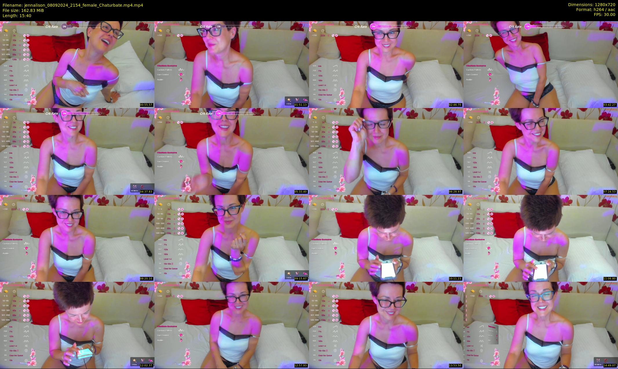 jennalison — 16 minute Chaturbate female cam show recording, 720p, Sep 8, 2024