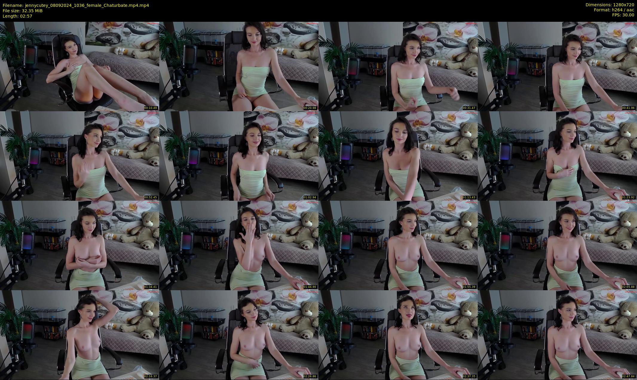 jennycutey — 3 minute Chaturbate female cam show recording, 720p, Sep 8, 2024