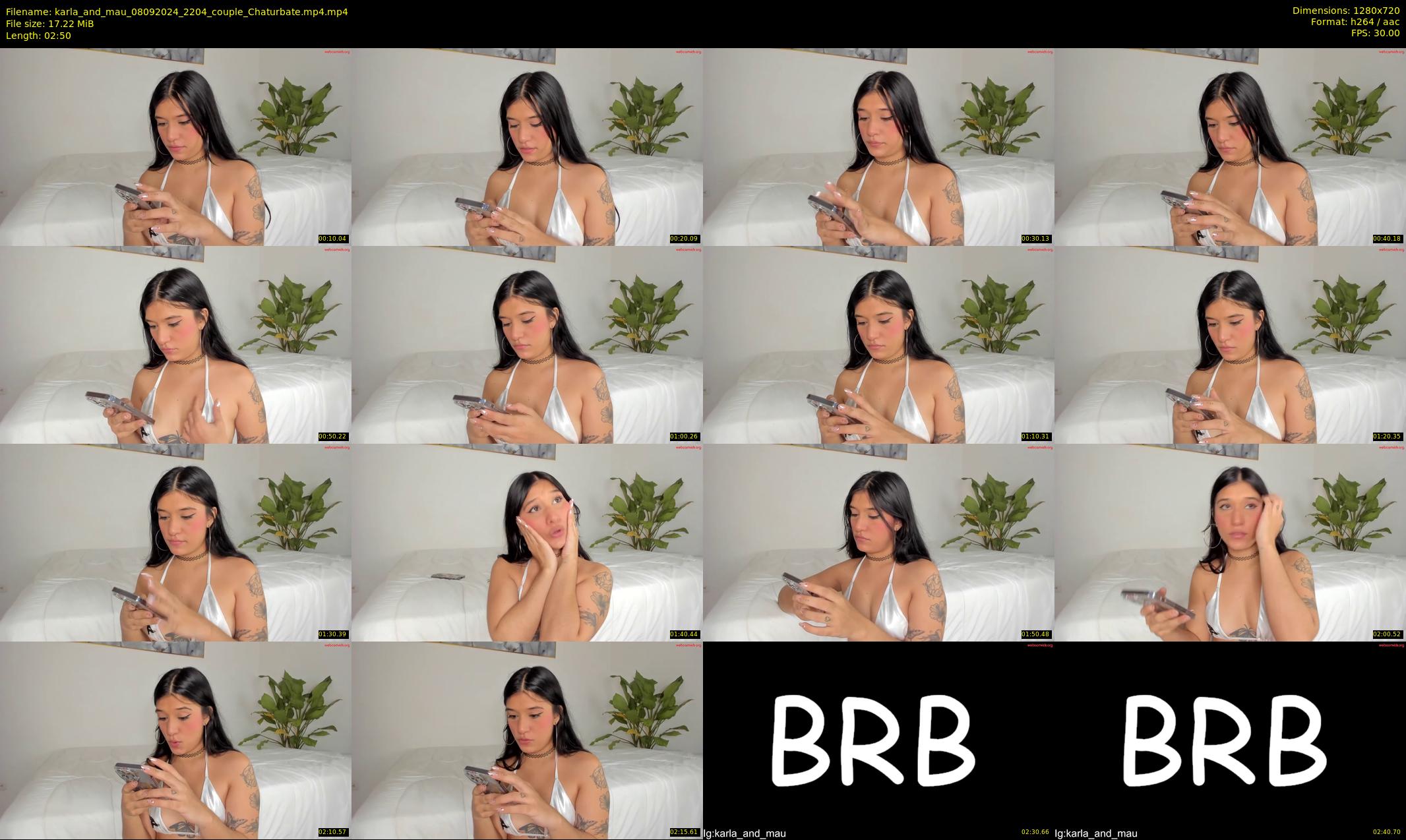 karla_and_mau — 3 minute Chaturbate couple cam show recording, 720p, Sep 8, 2024