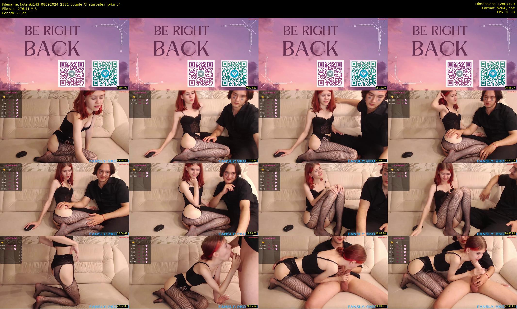 kotenki143 — 30 minute Chaturbate couple cam show recording, 720p, Sep 8, 2024