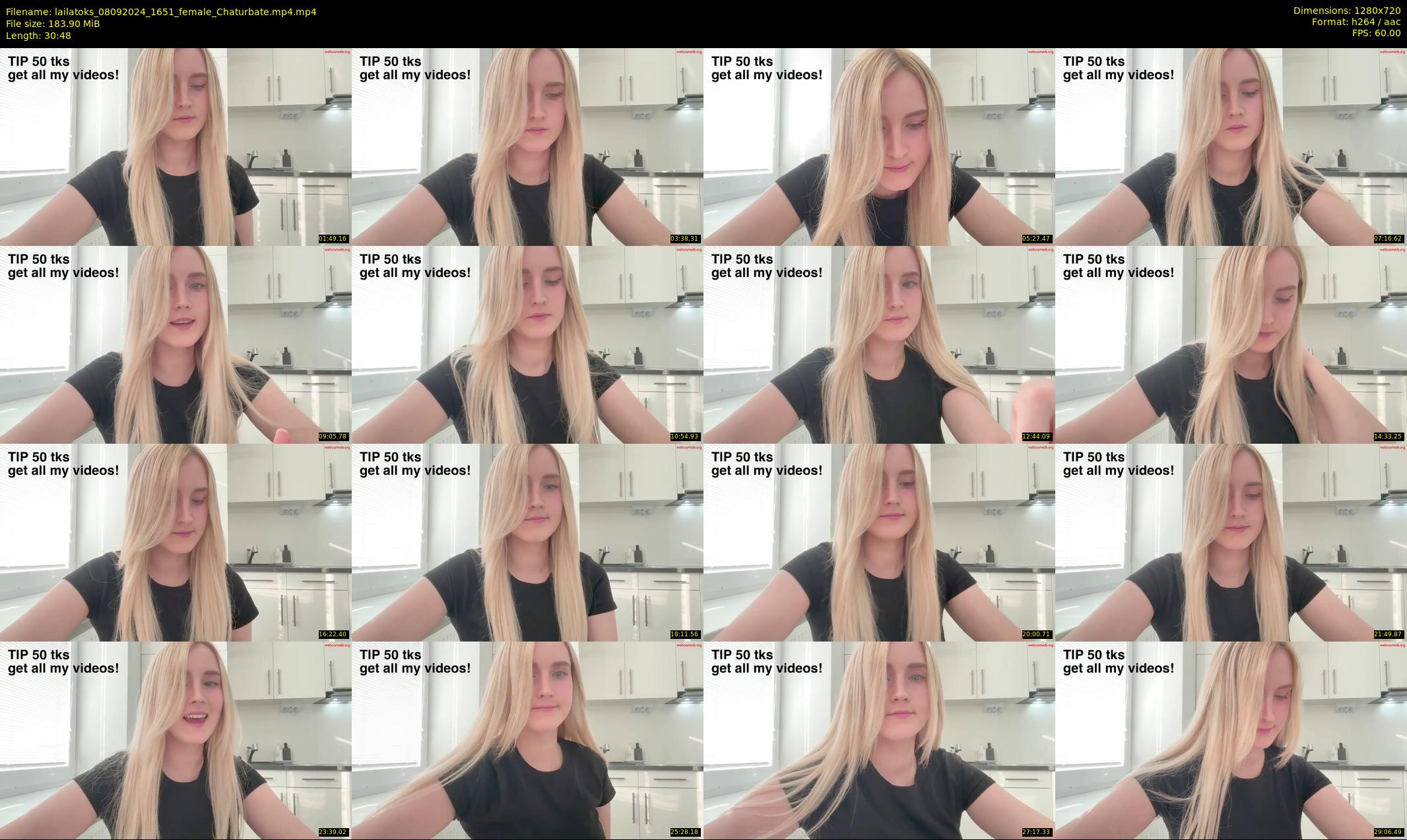 lailatoks — 31 minute Chaturbate female cam show recording, 720p, Sep 8, 2024
