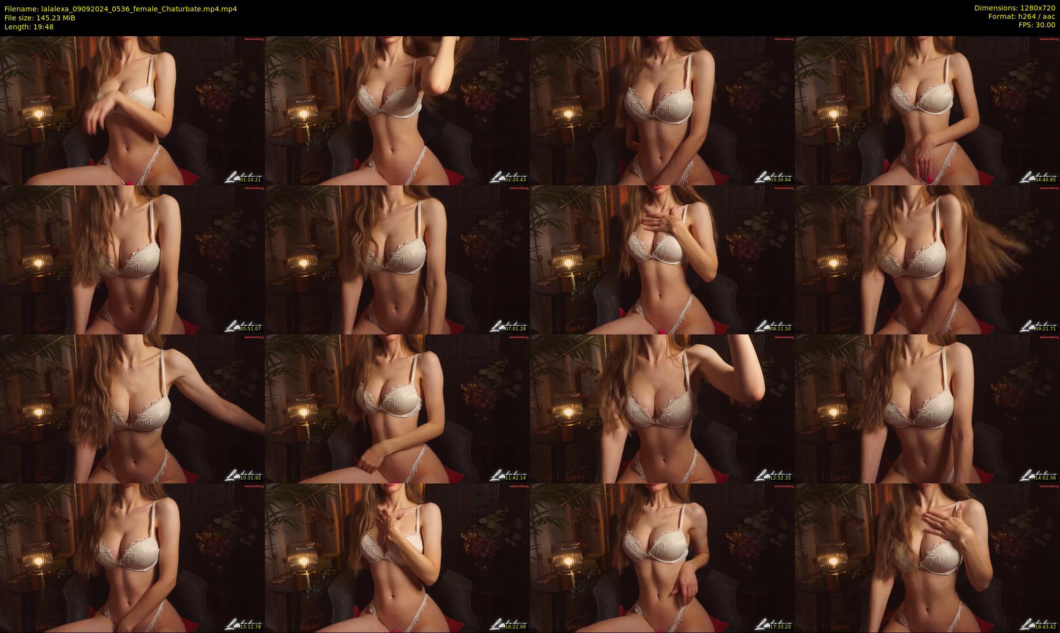 lalalexa — 20 minute Chaturbate female cam show recording, 720p, Sep 9, 2024
