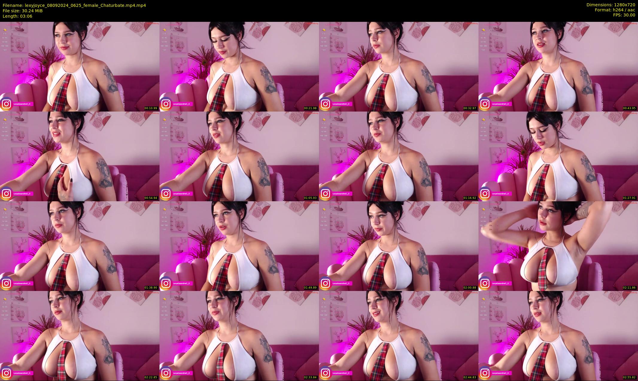 lexyjoyce — 4 minute Chaturbate female cam show recording, 720p, Sep 8, 2024