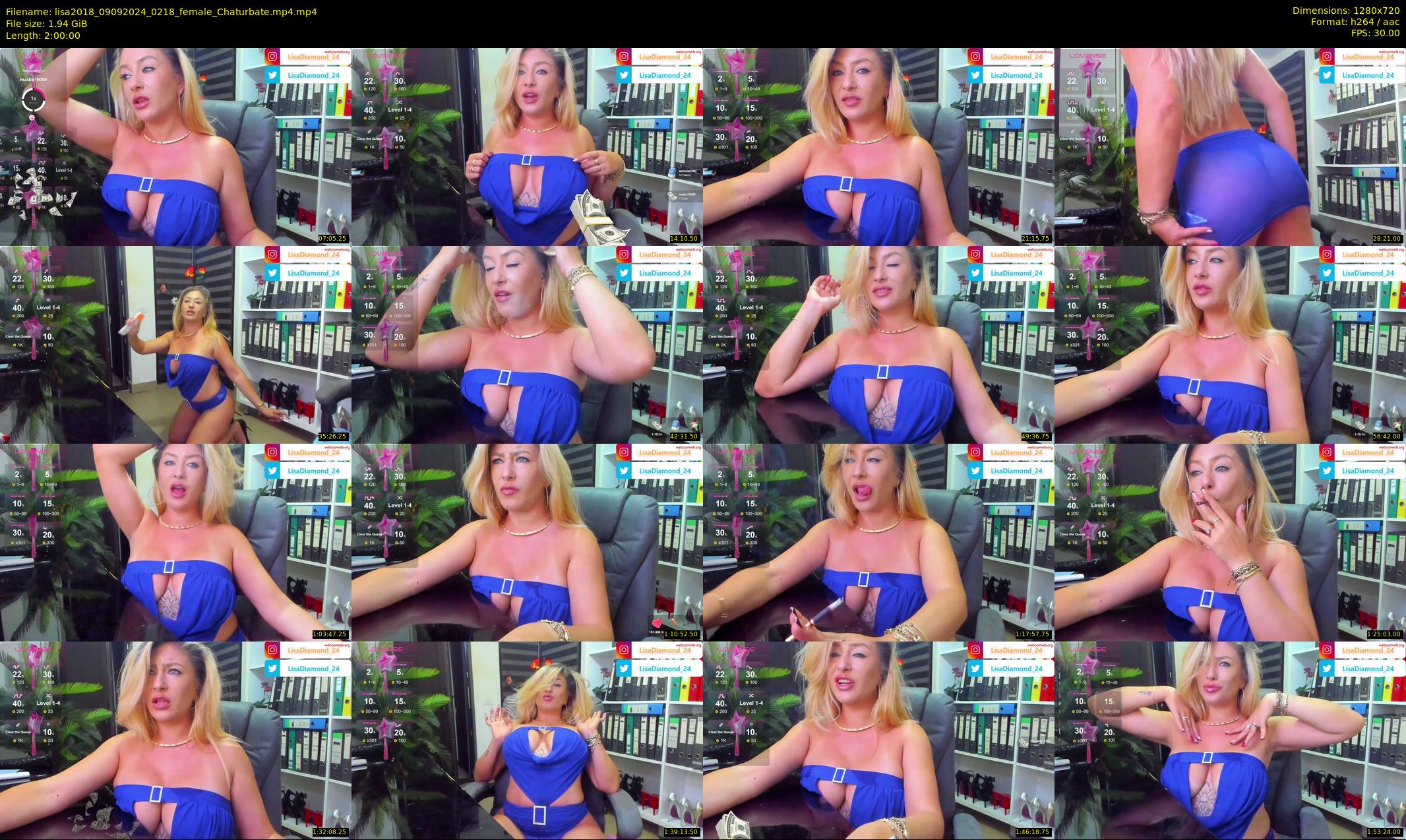lisa2018 — 120 minute Chaturbate female cam show recording, 720p, Sep 9, 2024