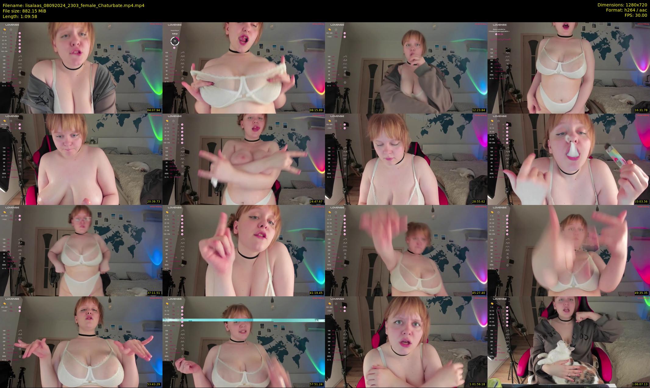 lisalaas — 70 minute Chaturbate female cam show recording, 720p, Sep 8, 2024
