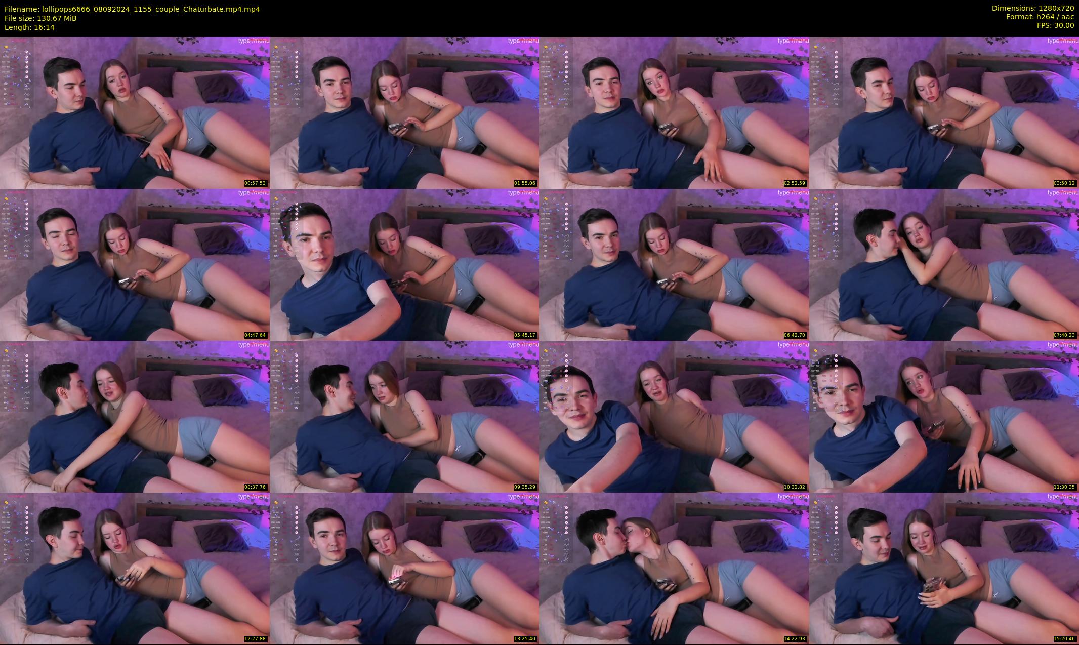 lollipops6666 — 17 minute Chaturbate couple cam show recording, 720p, Sep 8, 2024