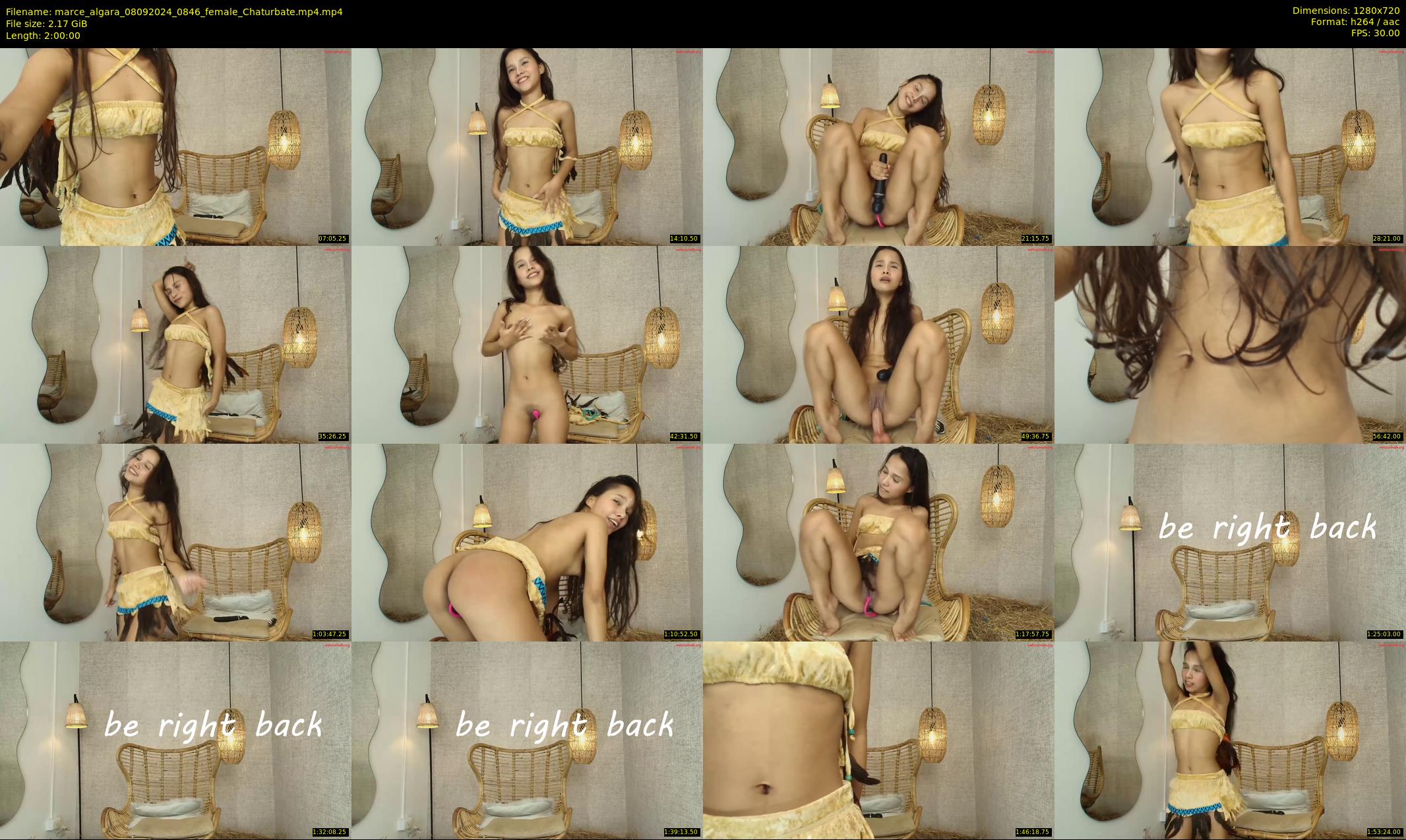 marce_algara — 120 minute Chaturbate female cam show recording, 720p, Sep 8, 2024
