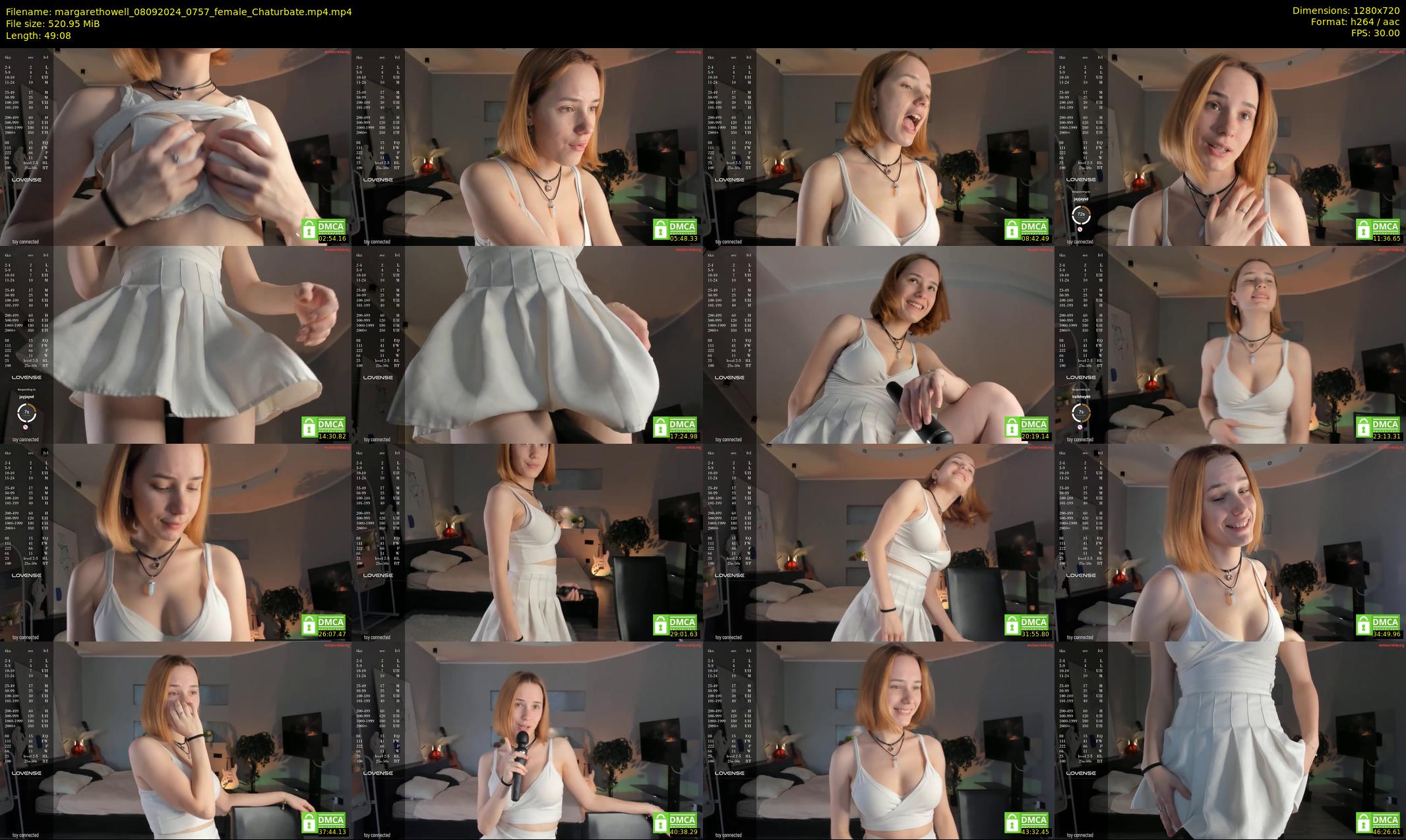 margarethowell — 50 minute Chaturbate female cam show recording, 720p, Sep 8, 2024